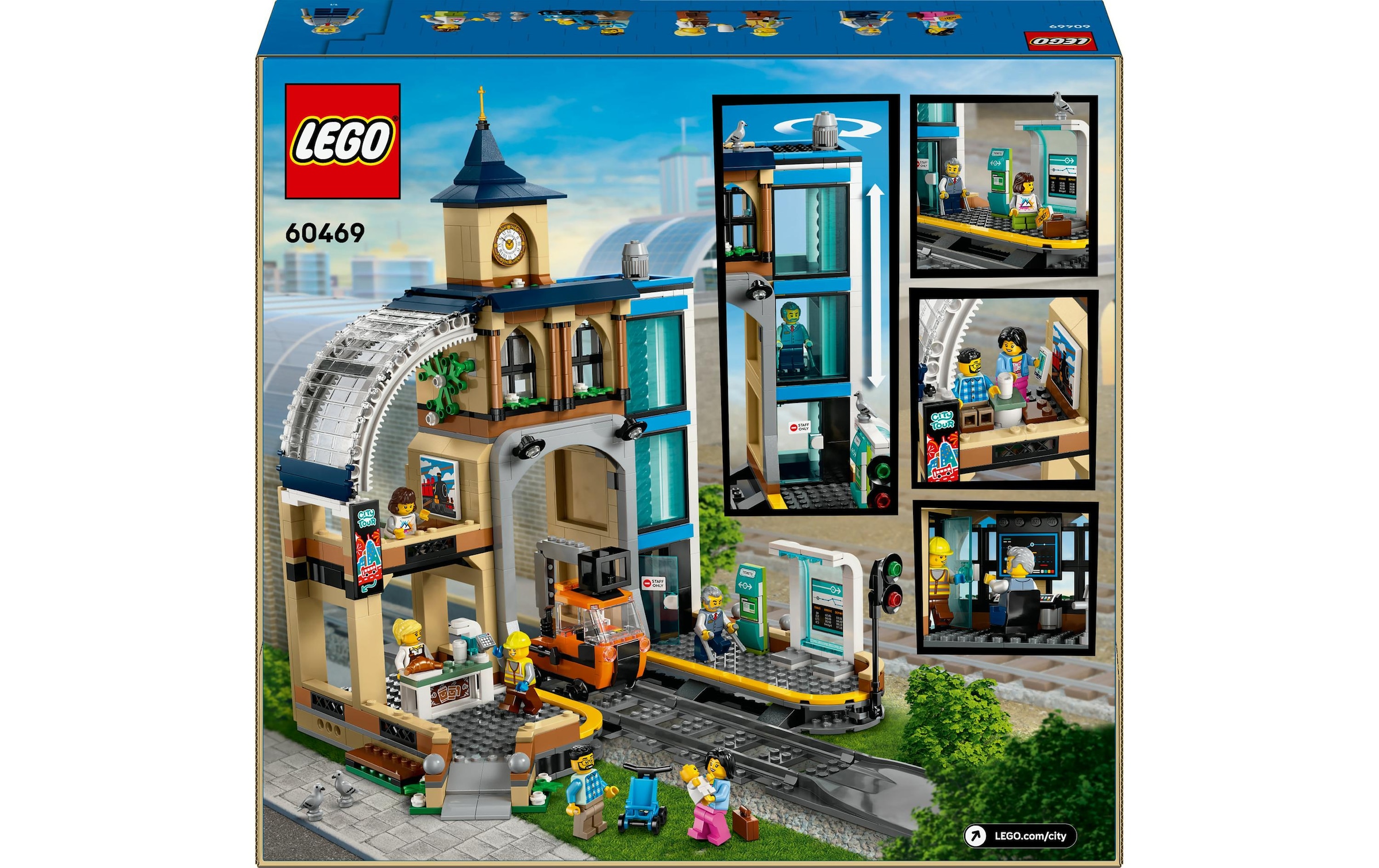 LEGO® Spielbausteine »City Hauptbahnhof 60469«, (752 St.)