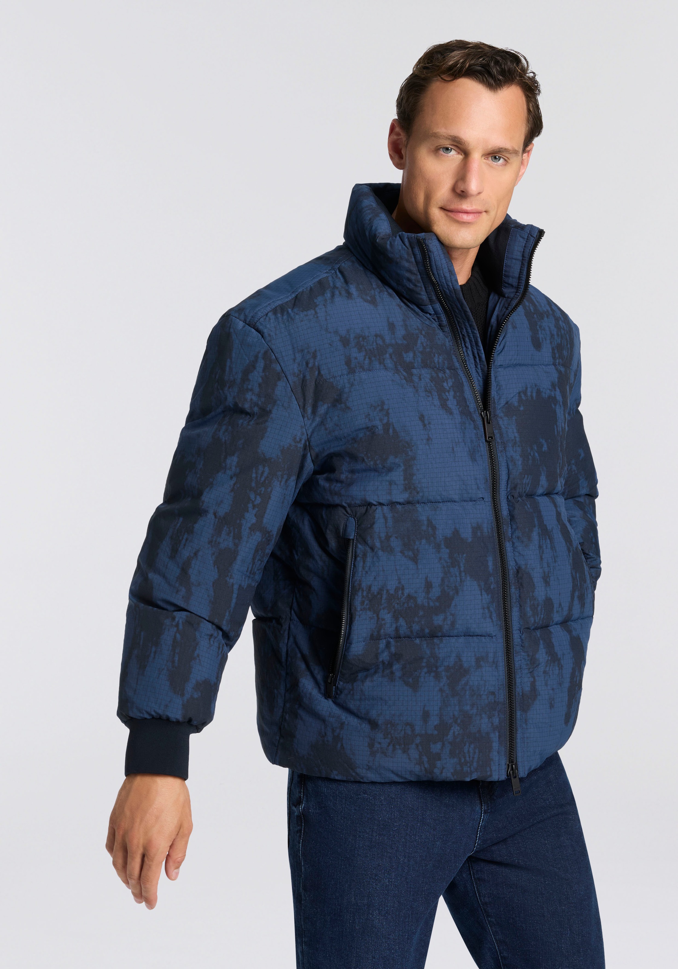 BOSS ORANGE Steppjacke »Oshin« Stehkragen, Rippbündchen