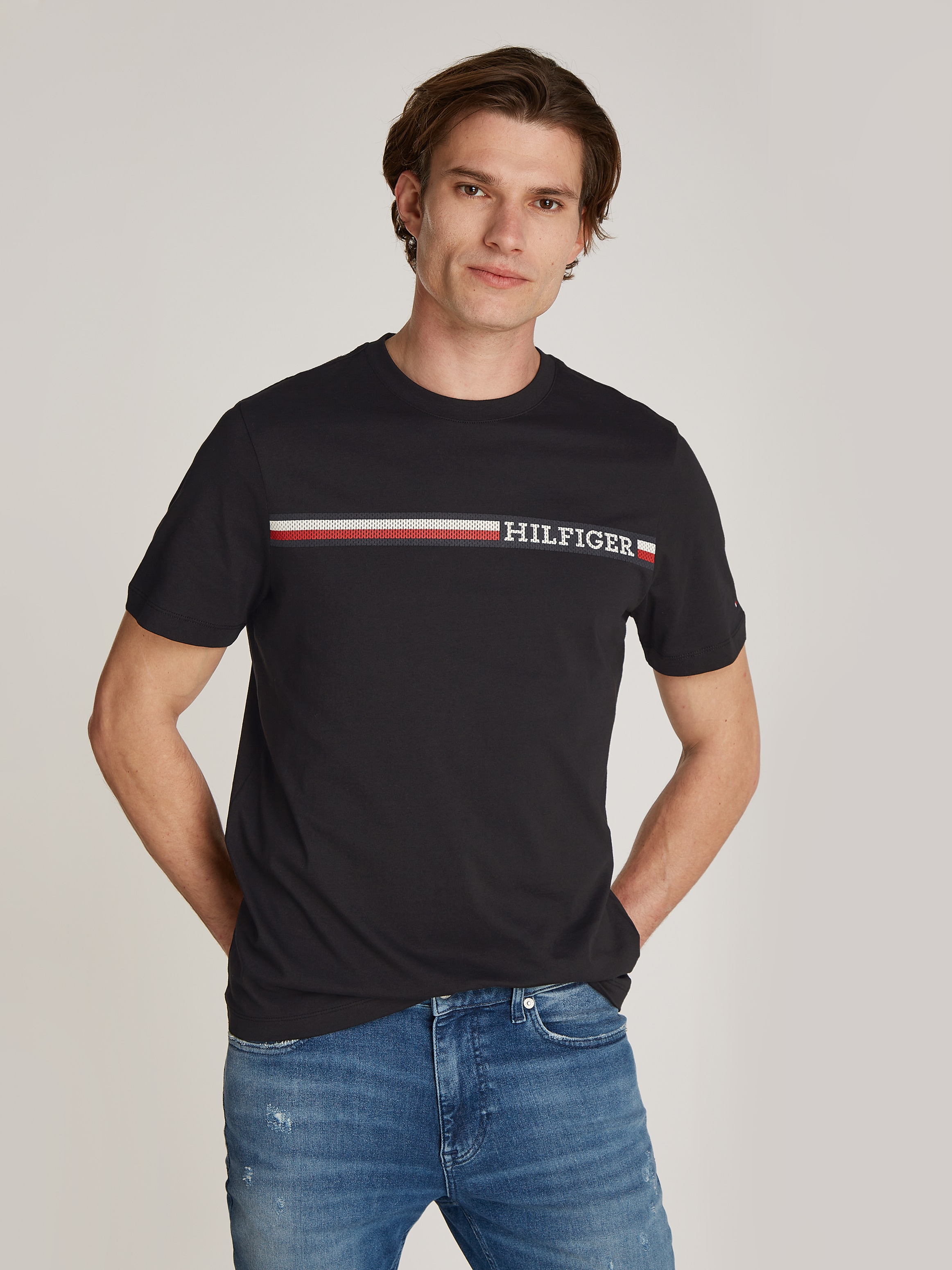 Tommy Hilfiger T-Shirt »CHEST STRIPE TEE«