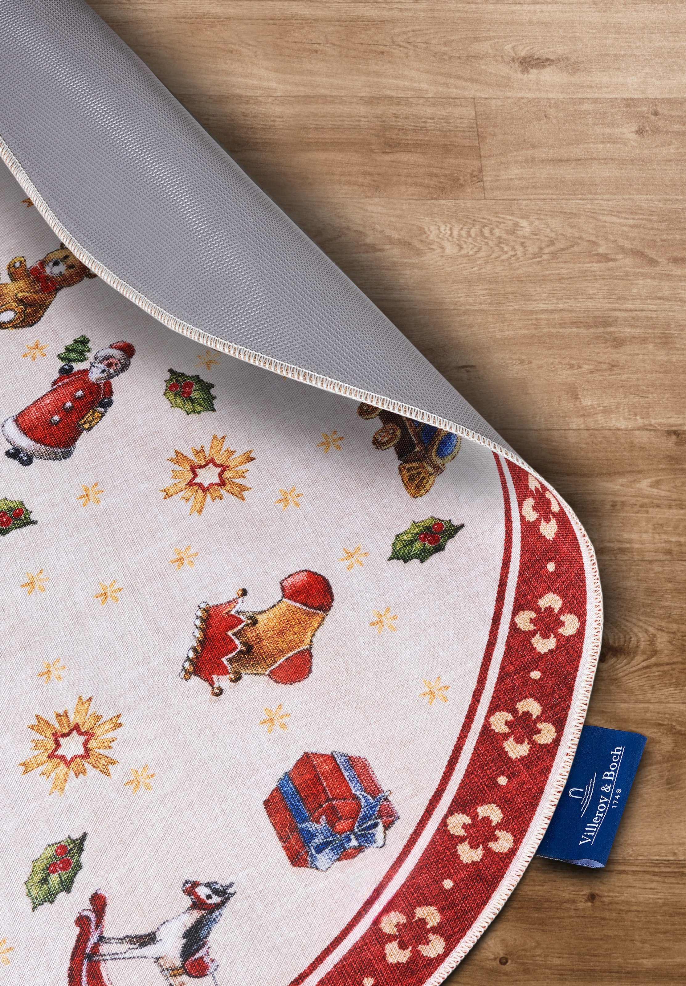 Villeroy & Boch Teppich »Nostalgic Toy's Delight, eckig, rund und Läufer«, rechteckig, 3 mm Höhe, Weihnachten, Wohnzimmer, Flur, Geschenk, Toys Delight, Dekoration