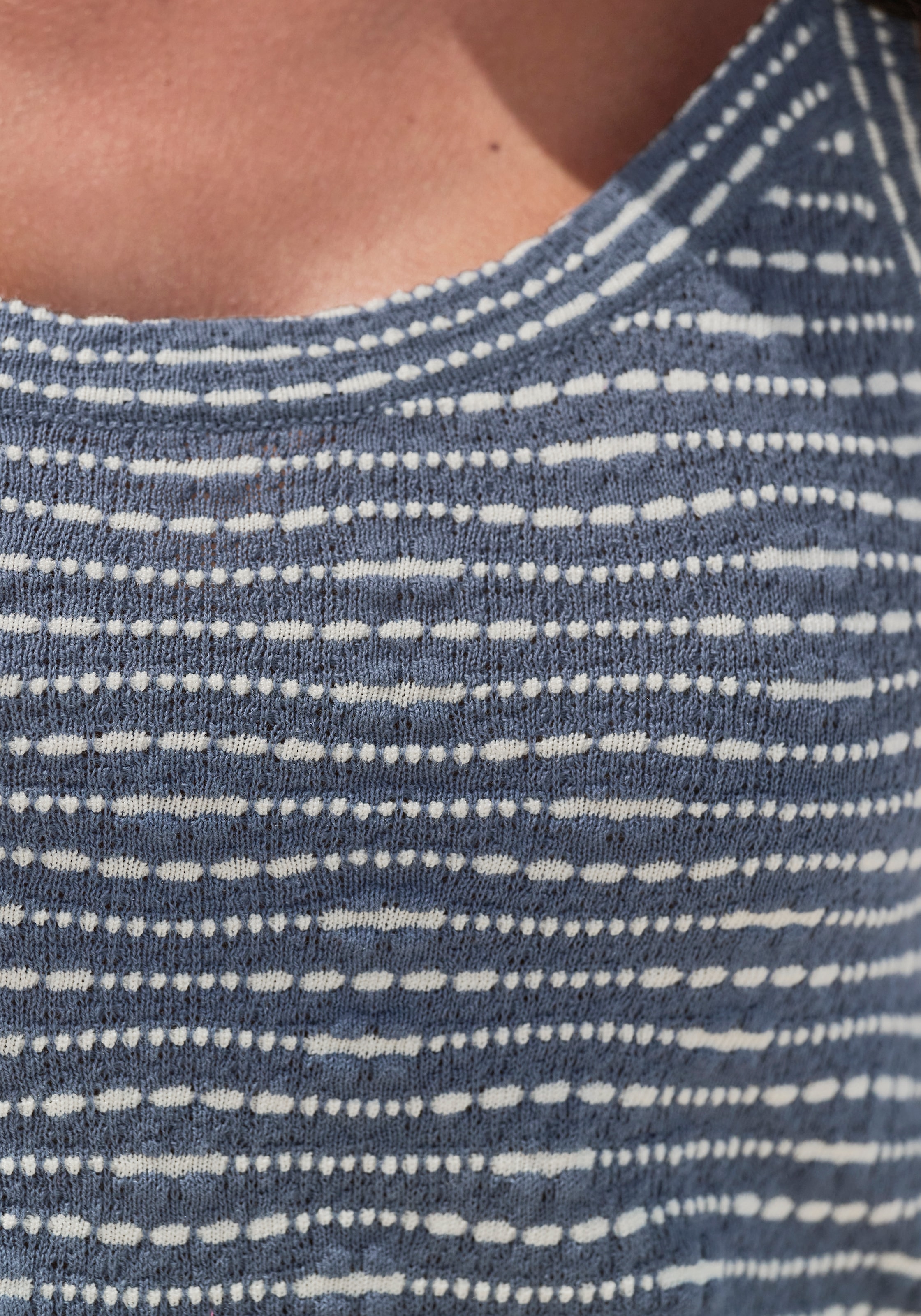 Vivance Stricktop »mit Streifenstruktur«, aus leichter Feinstrickqualität