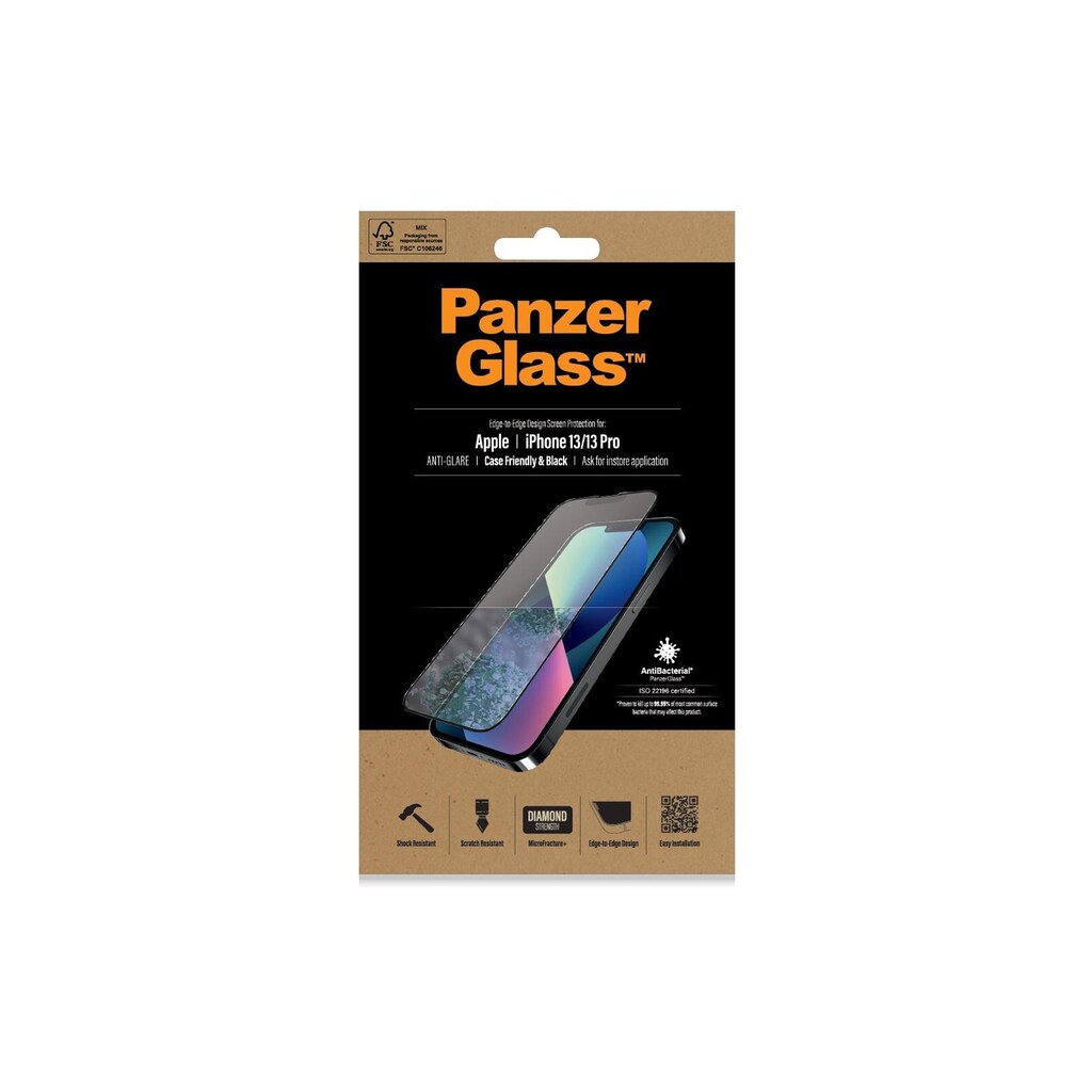 PanzerGlass Displayschutzglas »Displayschutz CF«, für iPhone 13, iPhone 13 Pro
