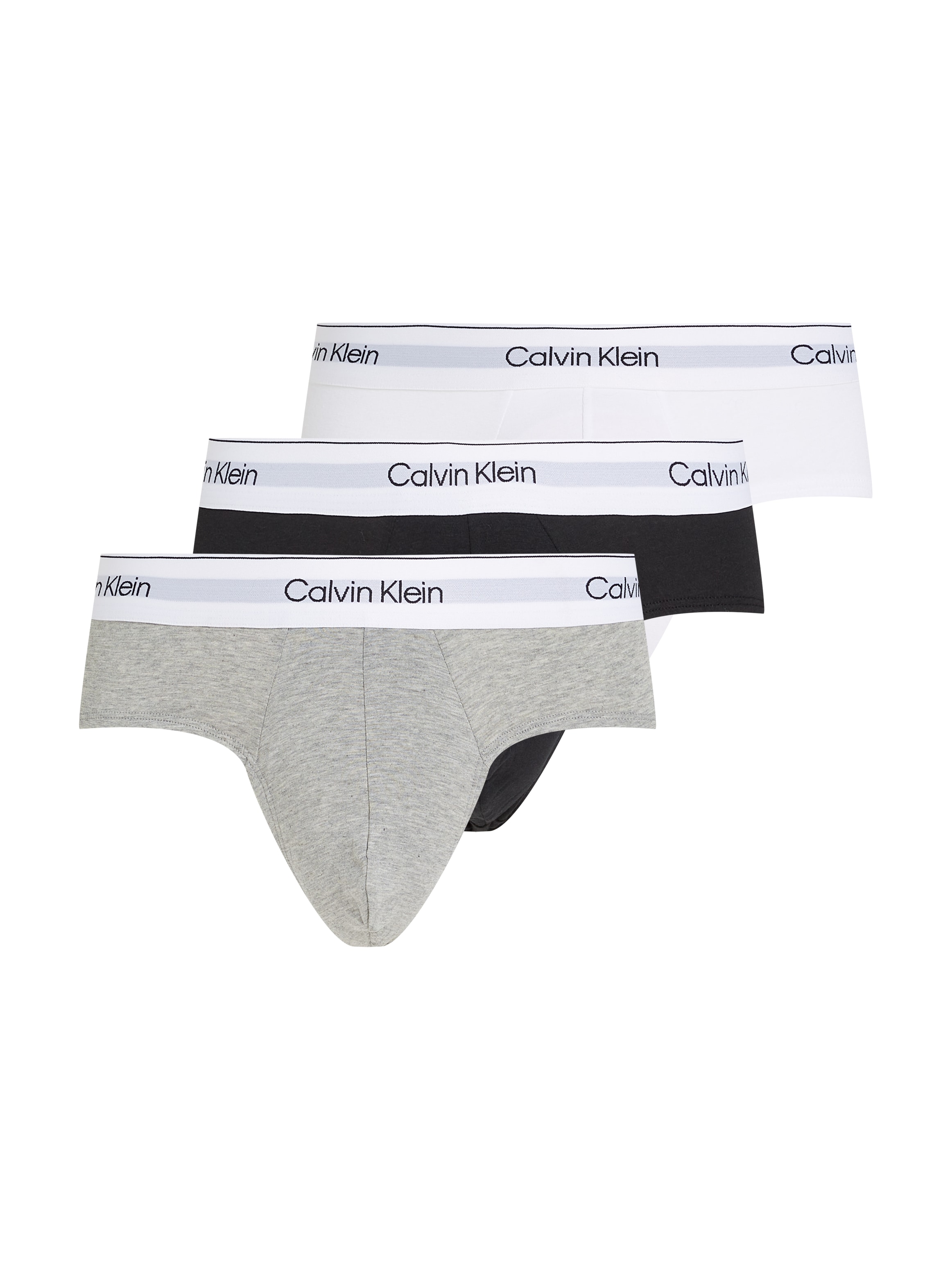 Calvin Klein Underwear Hipster »HIP BRIEF 3PK«, (Packung, 3 St.), mit Logo-Elastikbund (3 Stück)