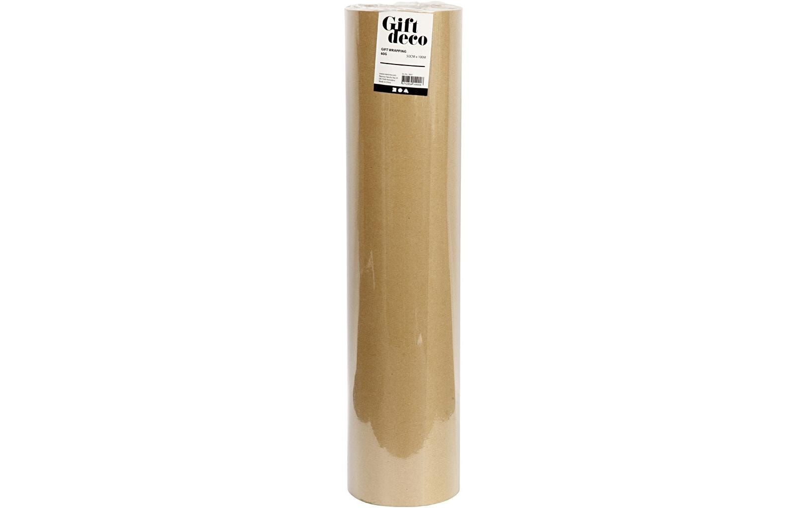 creativ company Geschenkpapier "50 cm x 100 m Natur"