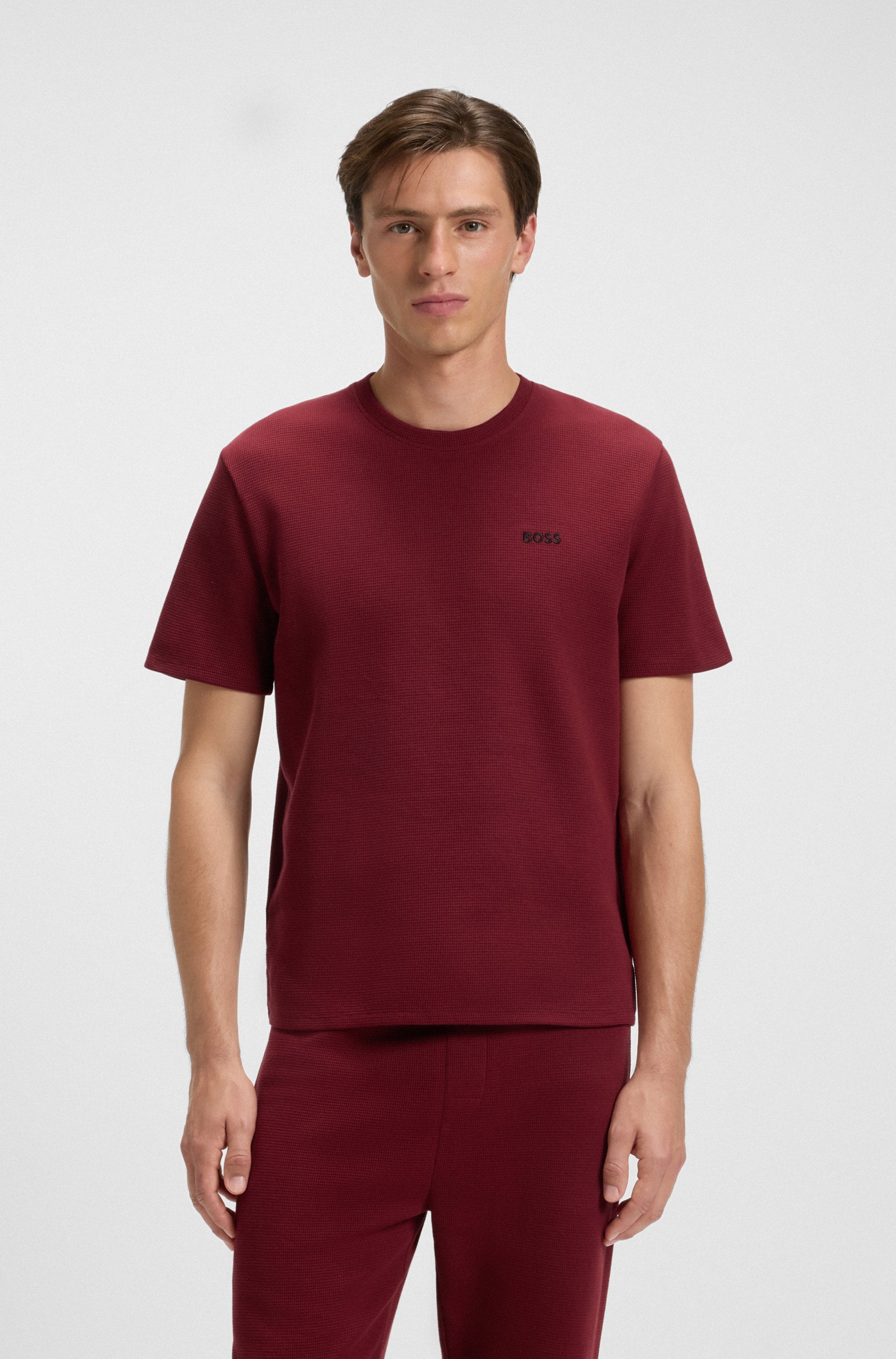 BOSS Pyjamaoberteil »Waffle T-Shirt«