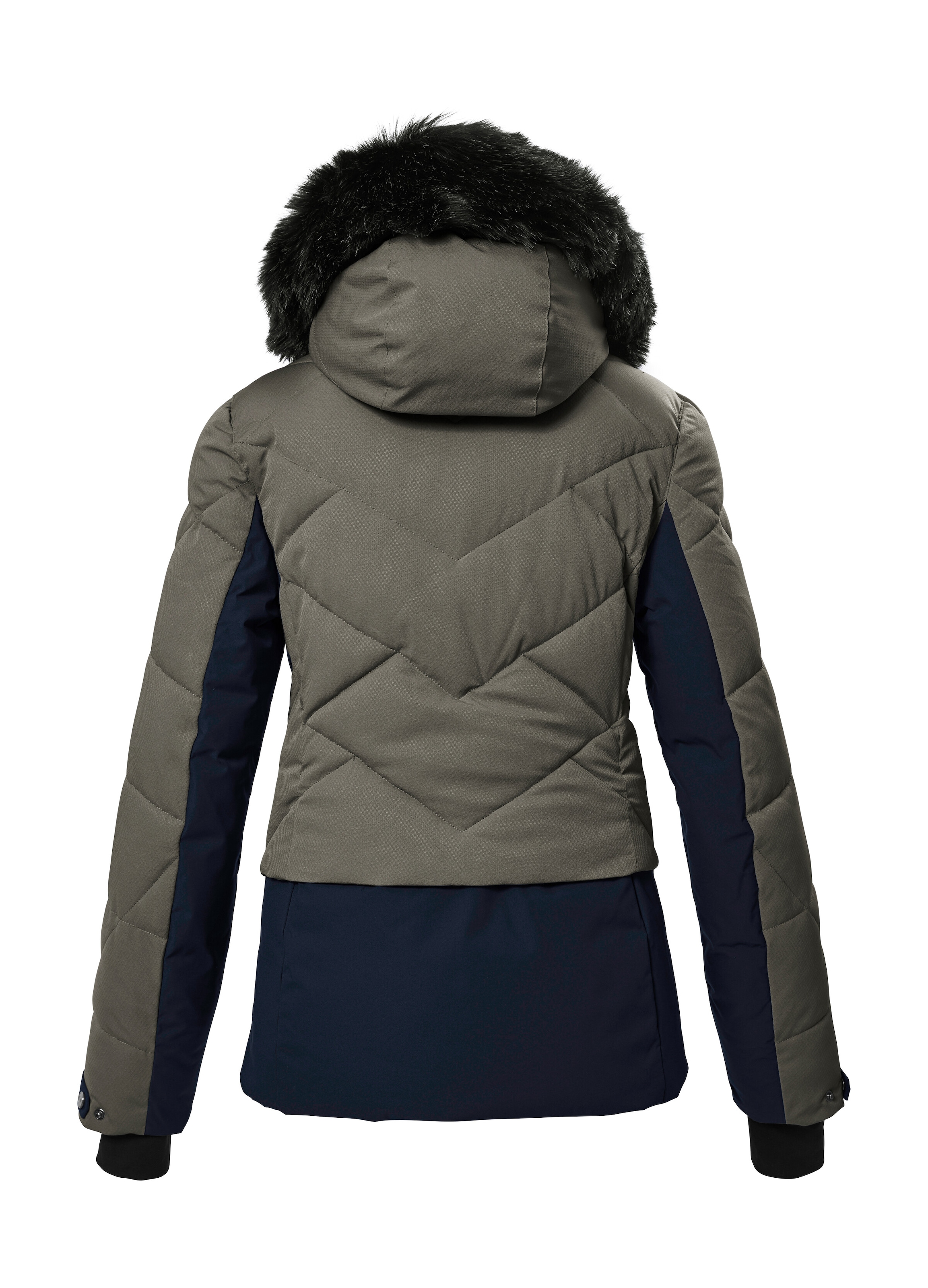 Killtec Skijacke »KSW 102 WMN SKI QLTD JCKT«, Stylische Skijacke, wasserabweisend, abnehmbarer Kunstfellkragen