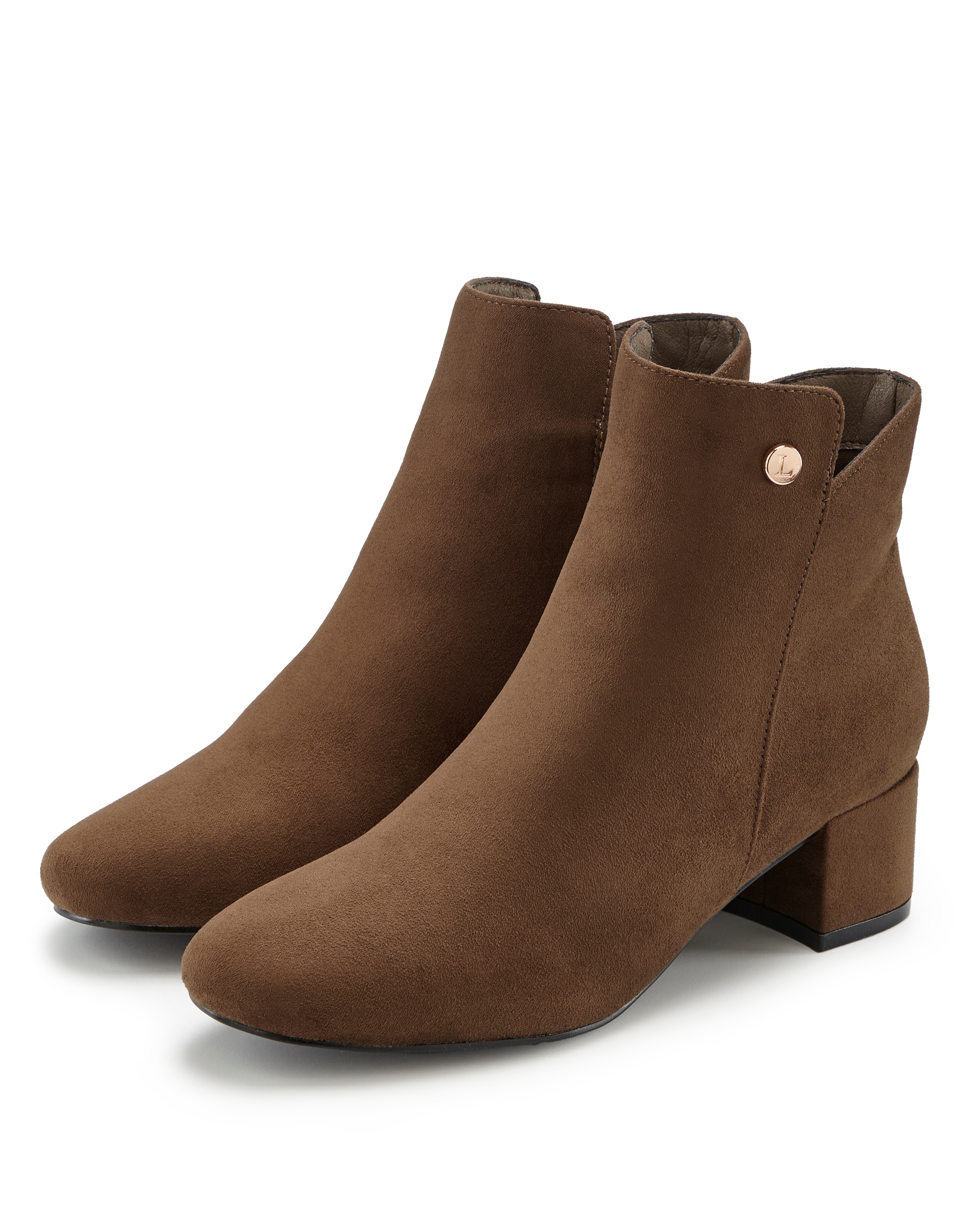 LASCANA Stiefelette mit bequemen Blockabsatz, Ankle Boots, Stiefel VEGAN