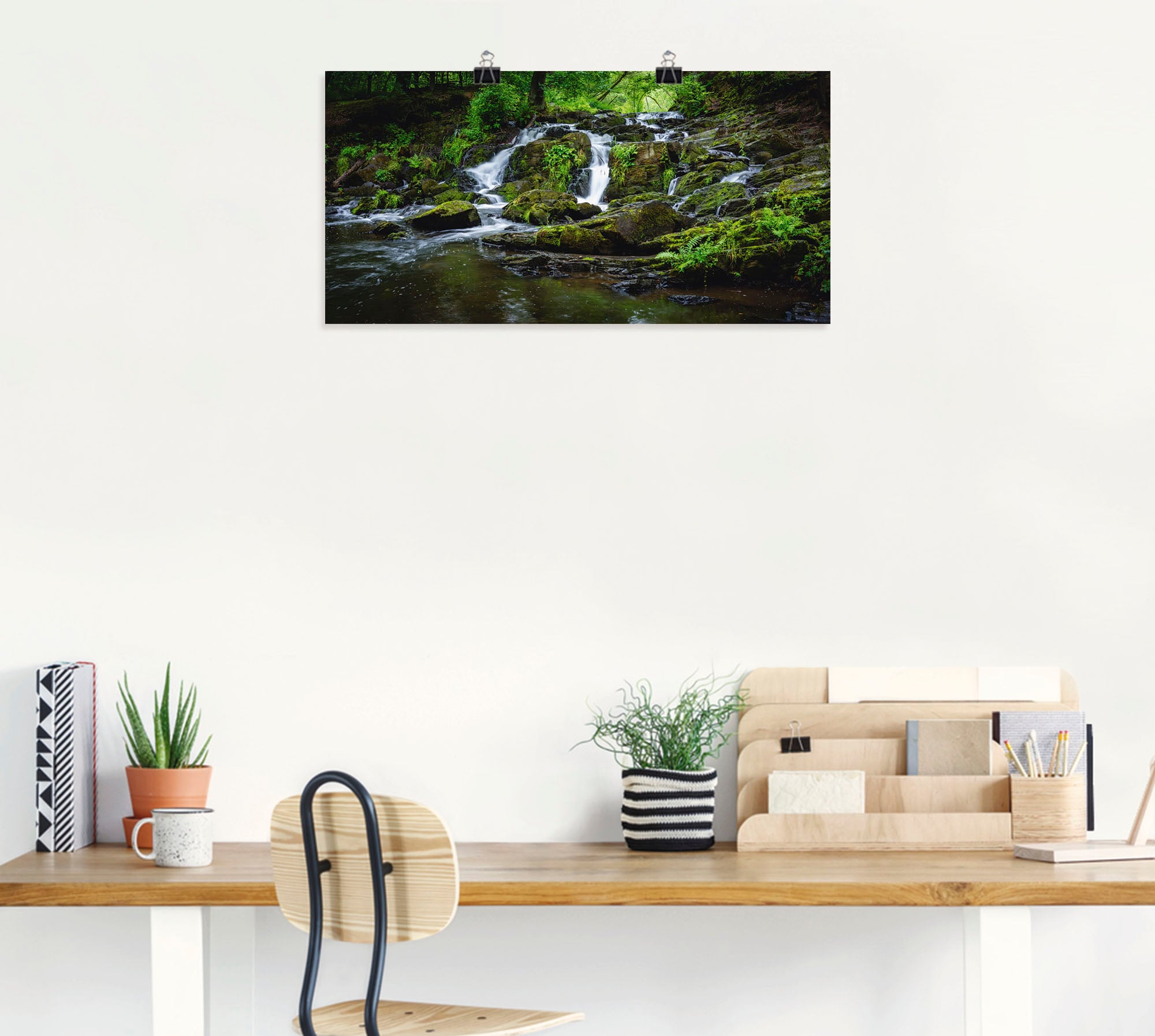 Artland Wandbild »Wasserfall Panorama«, Wasserfallbilder, (1 St.), als Leinwandbild, Poster in verschied. Grössen