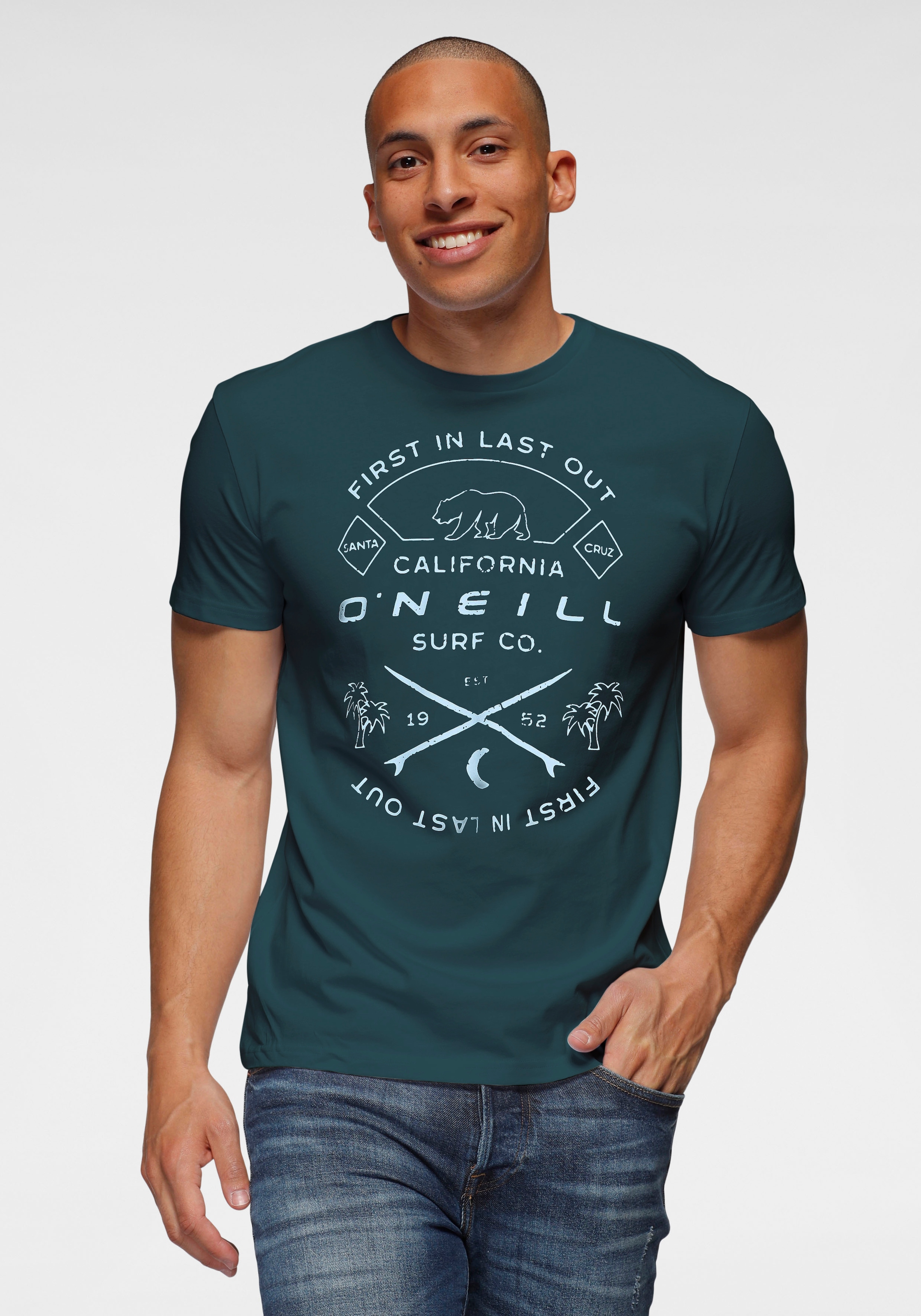 O'Neill T-Shirt »JACK O'NEILL MUIR T-SHIRT« normale Passform, sportlicher Stil, aus atmungsaktiver Baumwolle