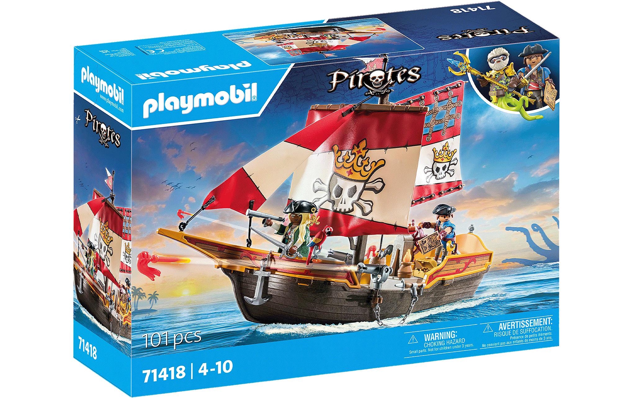 Playmobil Spielbausteine "Pirates Kleines Piratenschiff 71418"