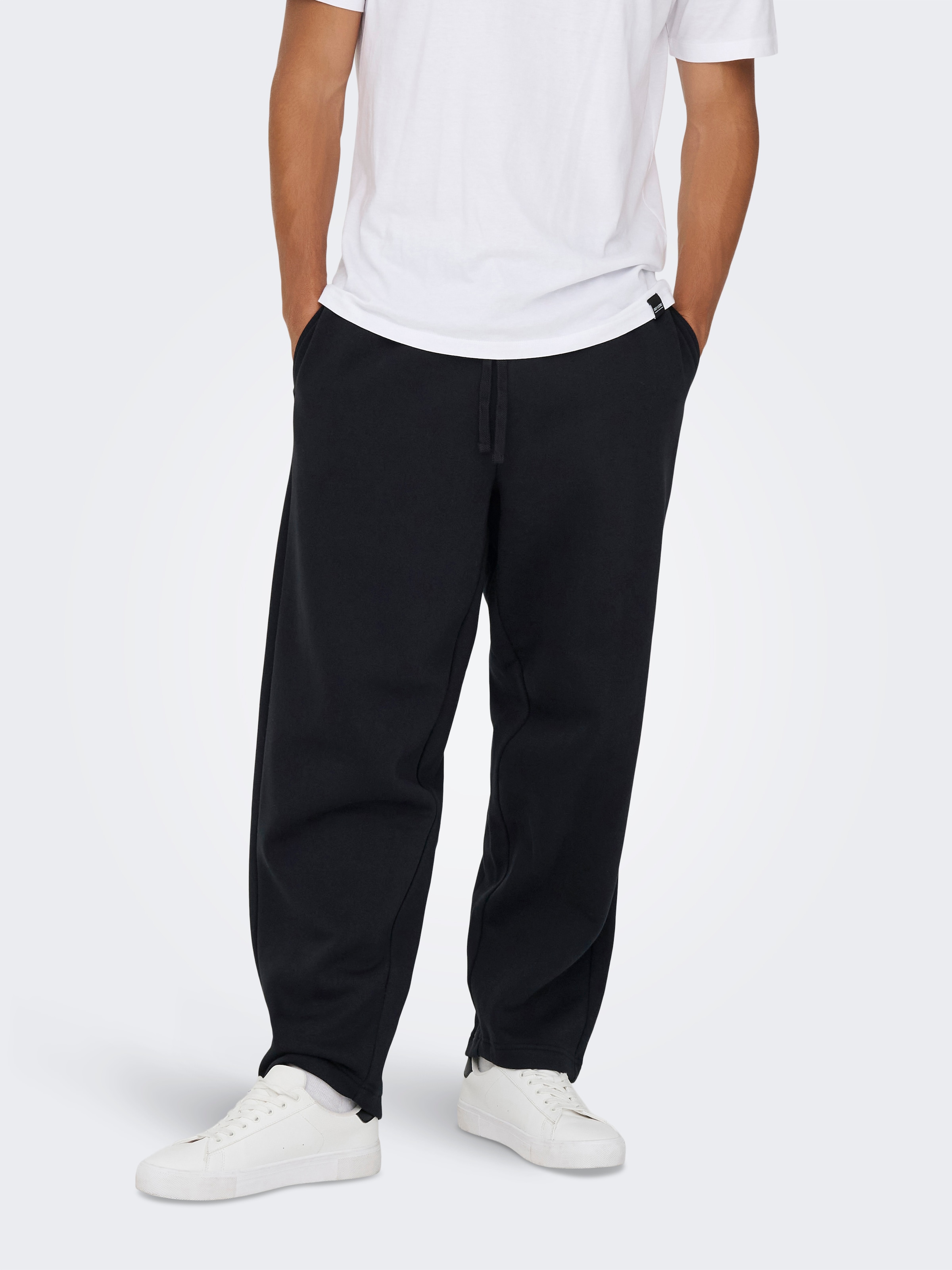 ONLY & SONS Sweathose »ONSCERES WIDE PANT NOOS« Baumwollmischung, relaxed fit