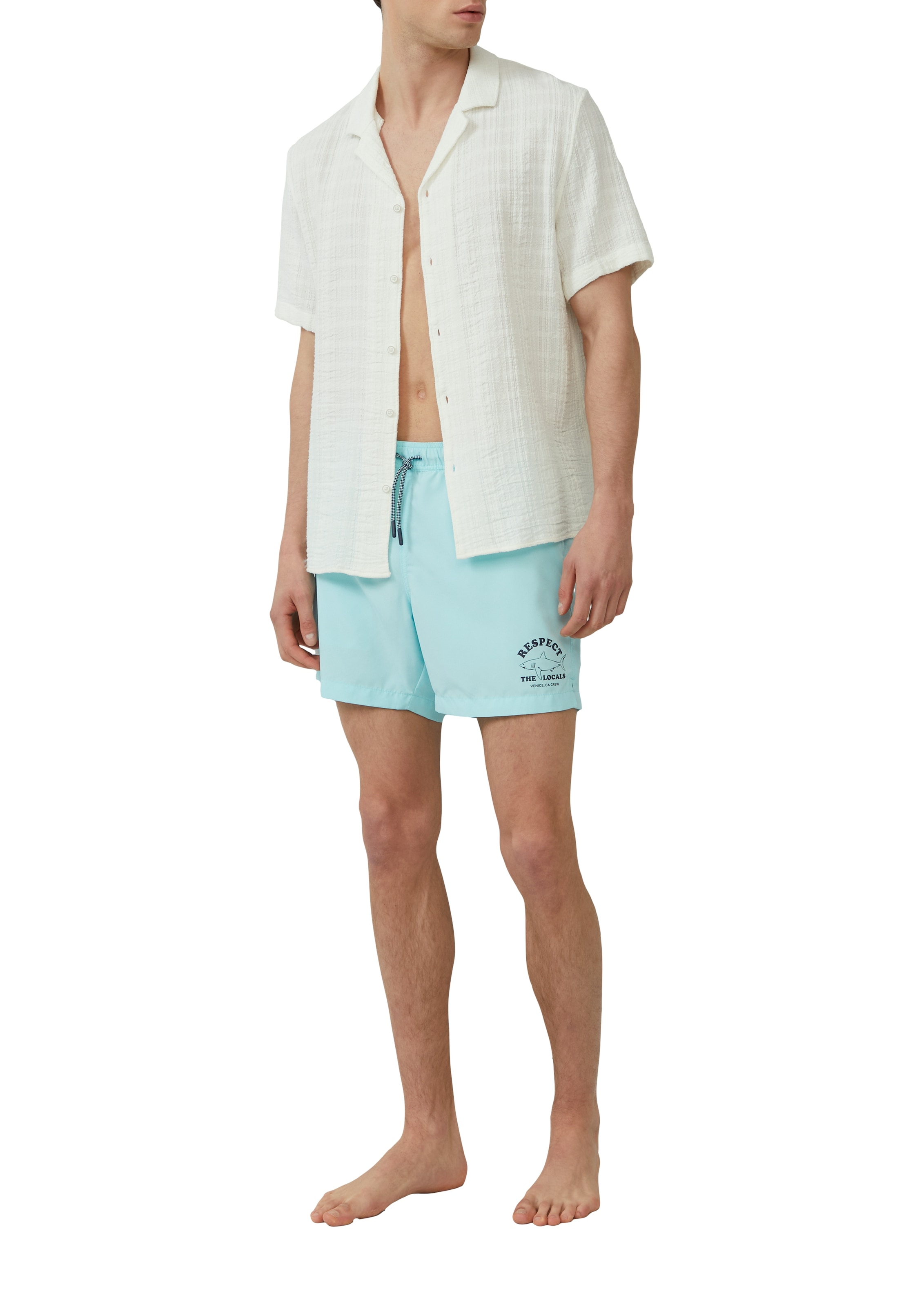 s.Oliver Strandshorts Sommerhose mit elastischem Bund