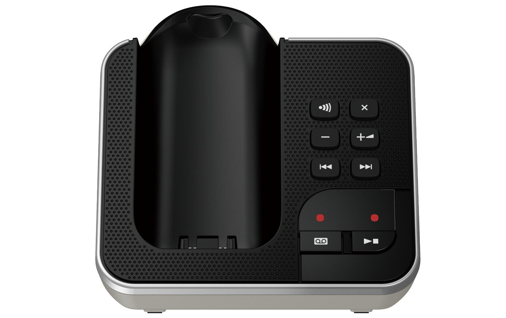 Panasonic Schnurloses DECT-Telefon »KX-TGD320SLW Schwarz/Silberfarben«