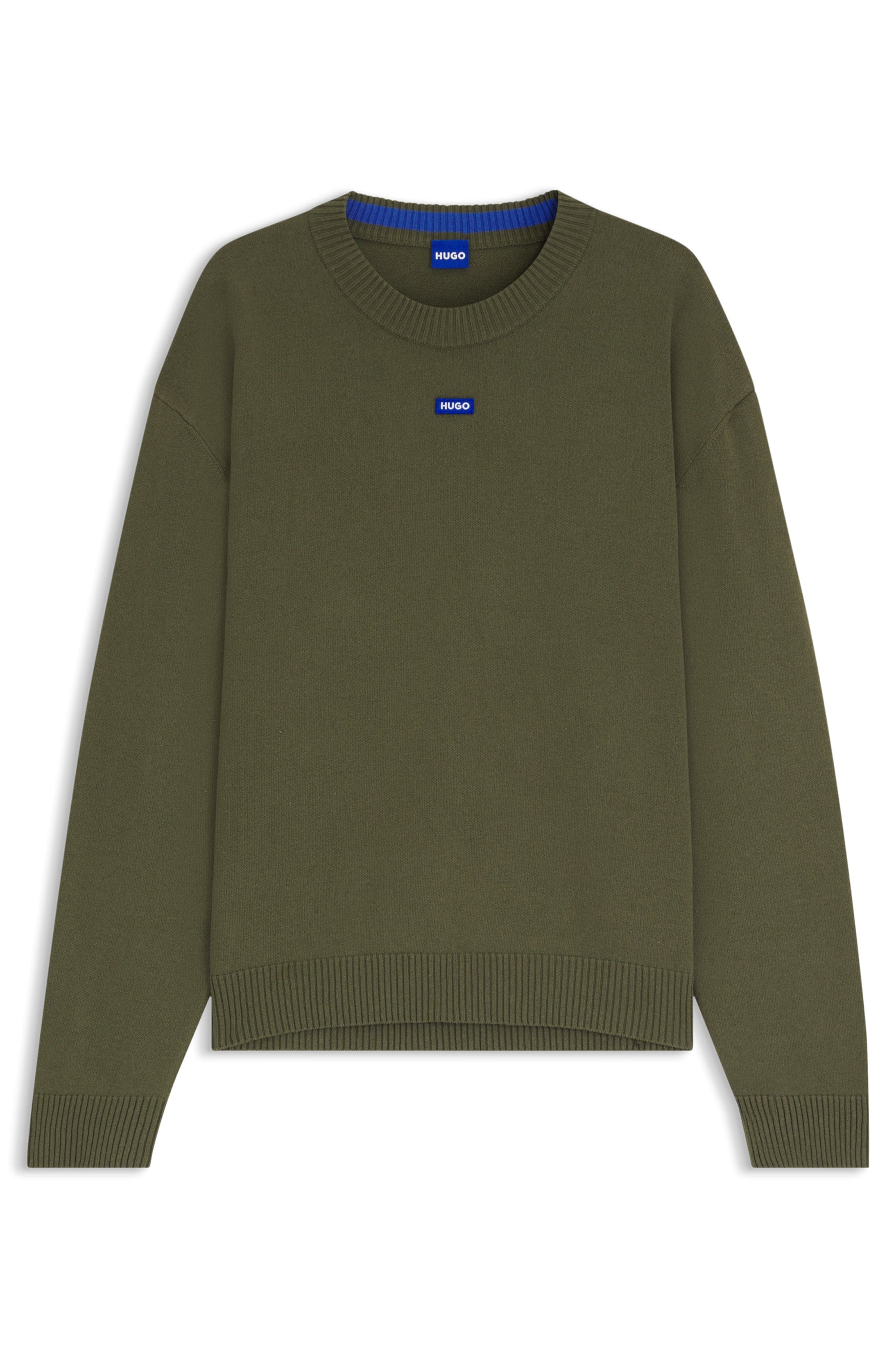 HUGO Blue Rundhalspullover »San Casey«, relaxed fit