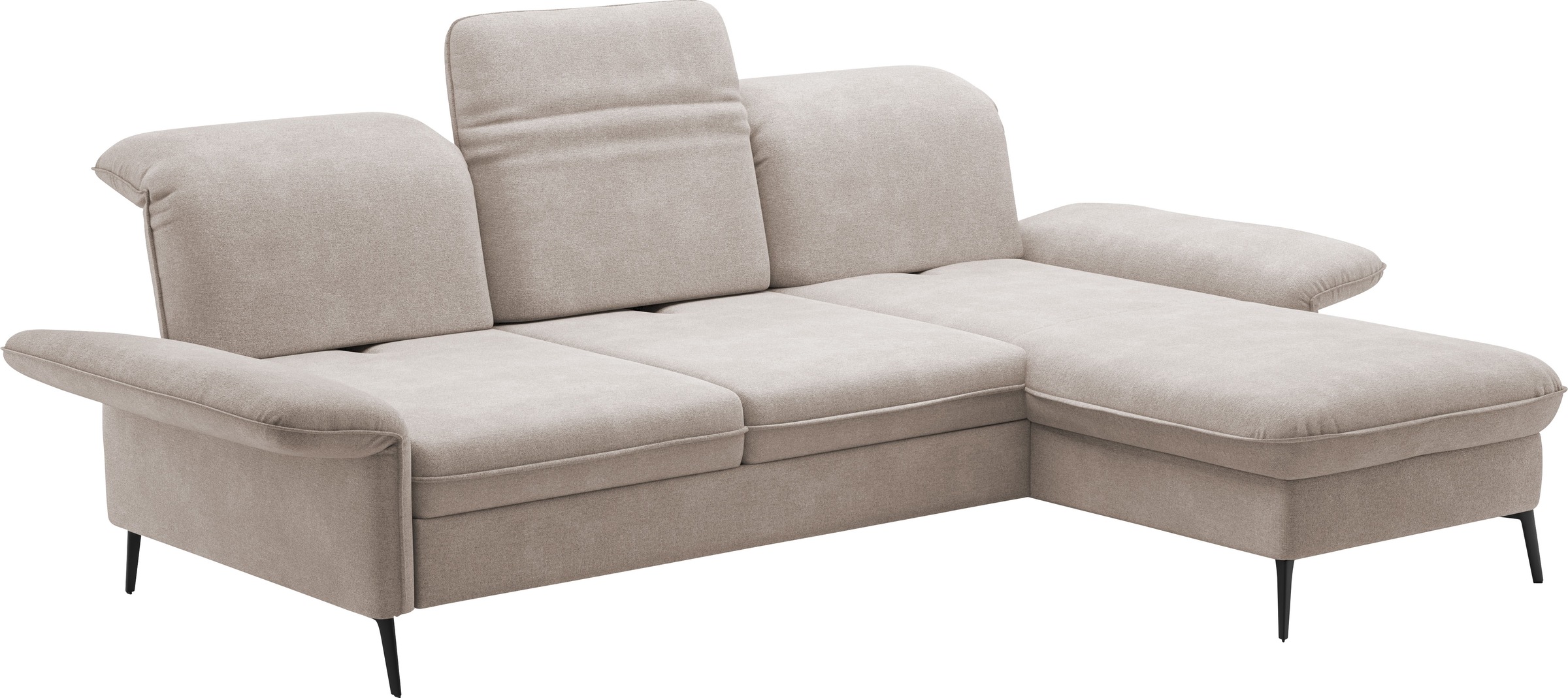 sit&more Ecksofa »Emely, inkl. Sitztiefenverstellung«, wahlweise mit Bettfunktion,Bettkasten,Kopf- & Armteilverstellung