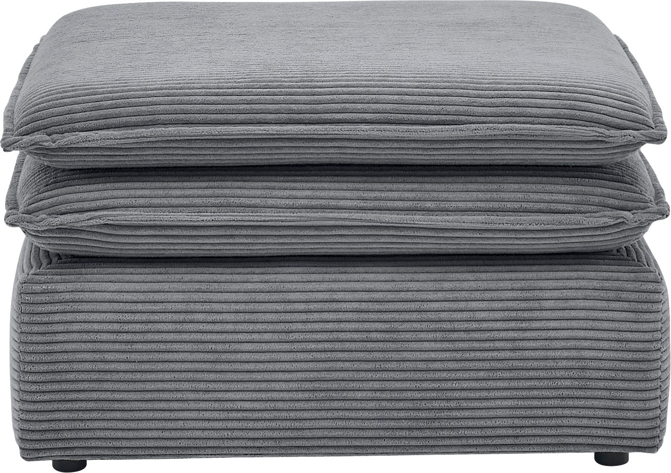 Places of Style Sitzgruppe »PIAGGE«, (2 tlg.), 2-Sitzer-Sofa und Hocker klein im Set