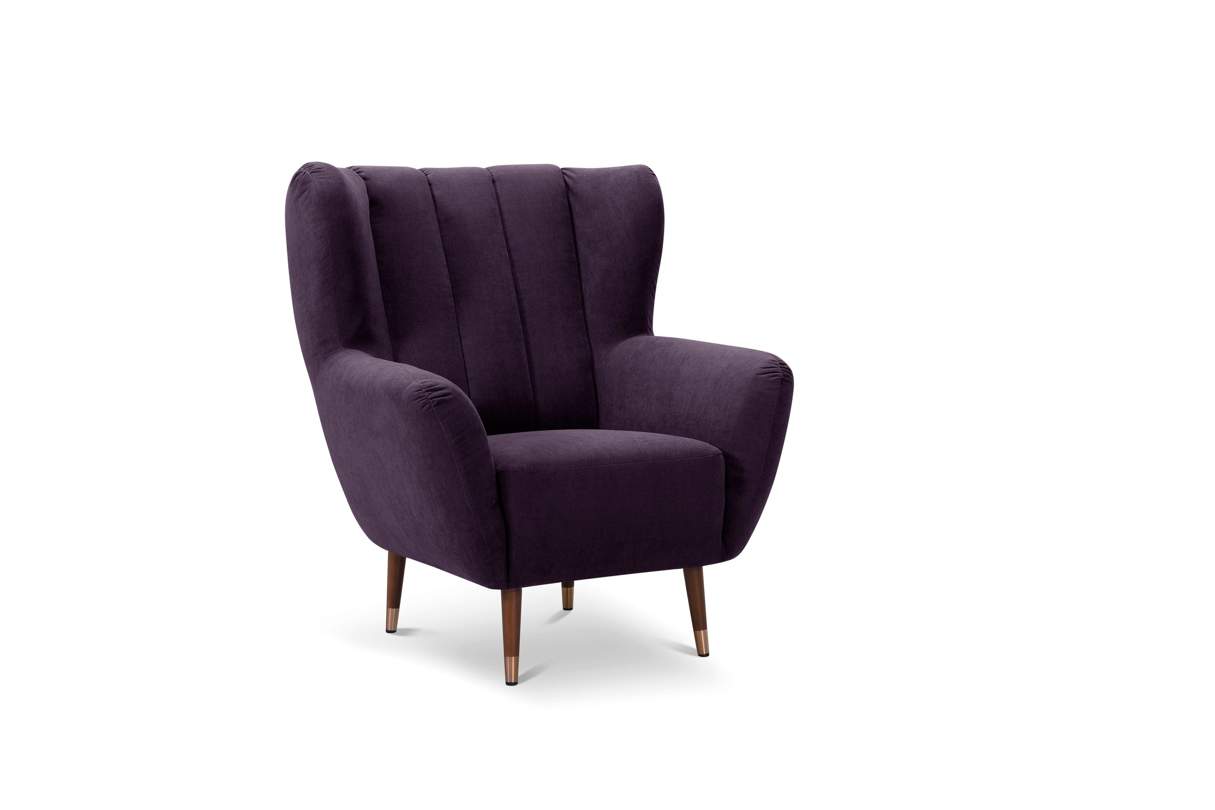 exxpo - sofa fashion Sessel »Polly, Ohrensessel, Loungesessel«, bequem mit hoher Rückenlehne, hohe Füsse, hochwertige Bezüge