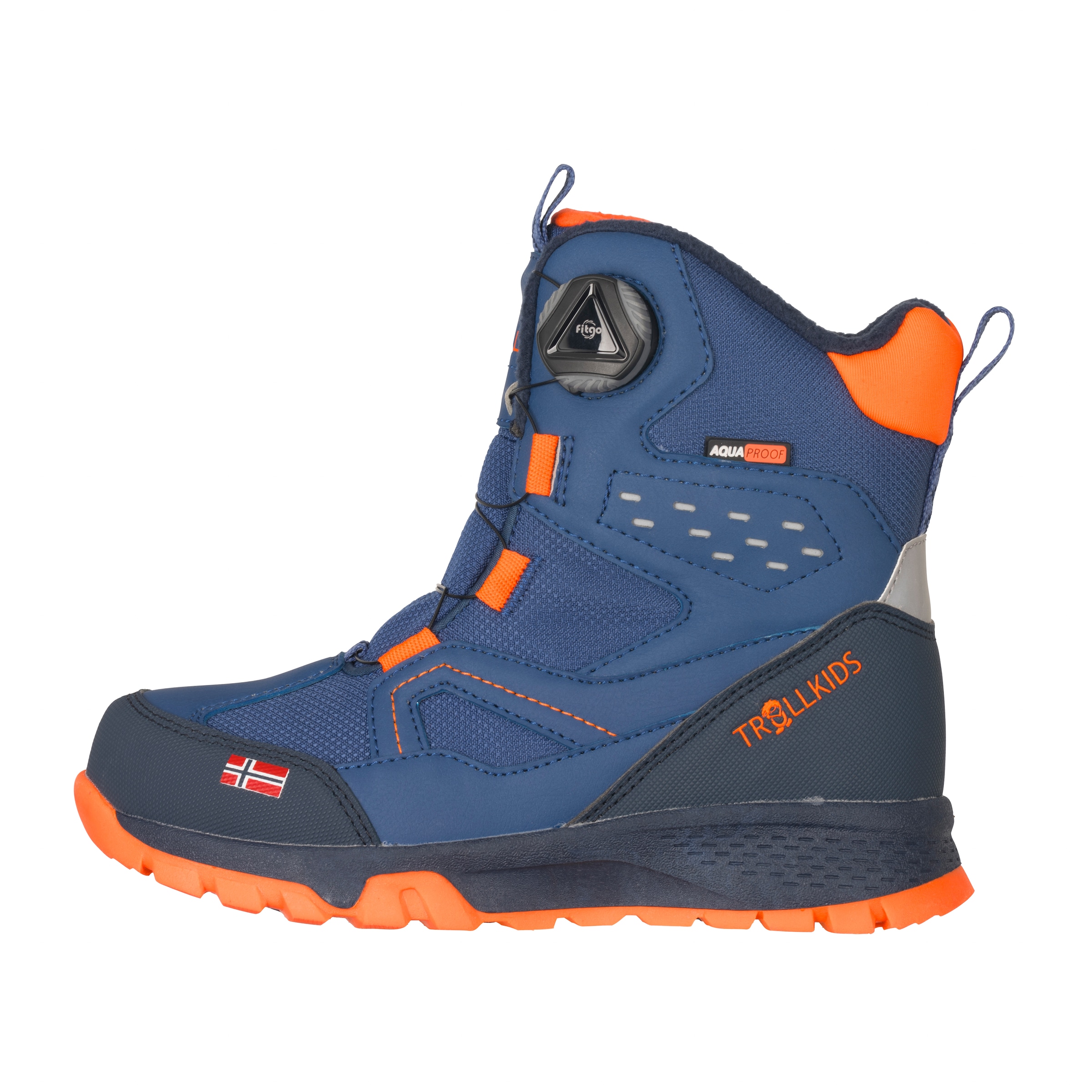 TROLLKIDS Winterstiefel »KIDS KIRKENES WINTER BOOTS«, wasserdicht, fitgo Schnellschnürsystem, reflektierende Details
