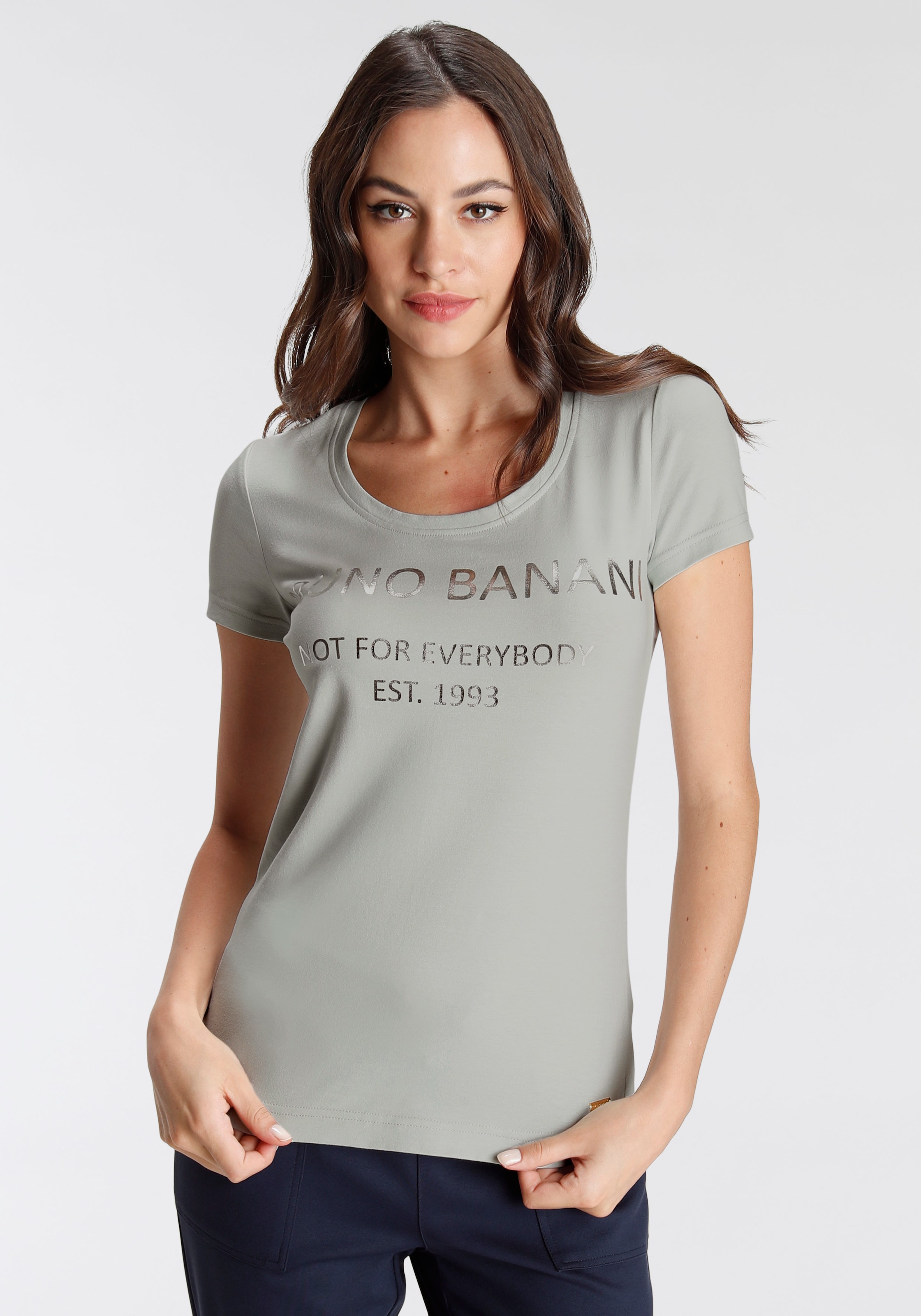 T-Shirt, Schweiz KOLLEKTION NEUE shoppen Logodruck Banani Bruno goldfarbenem mit Jelmoli-Versand bei online