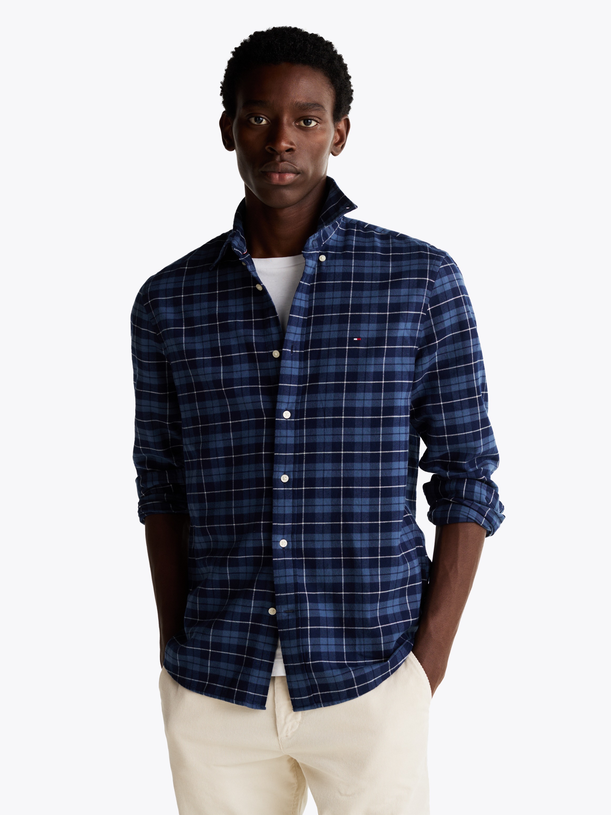 Tommy Hilfiger Langarmhemd »BRUSHED EASY CHECK Regular Fit SHIRT« mehrfarbig kariert