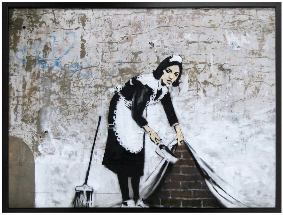 Bild, Poster »Graffiti Bilder shoppen Wandposter Maid (1 London«, Wandbild, Poster, | St.), Jelmoli-Versand online Menschen, Wall-Art in