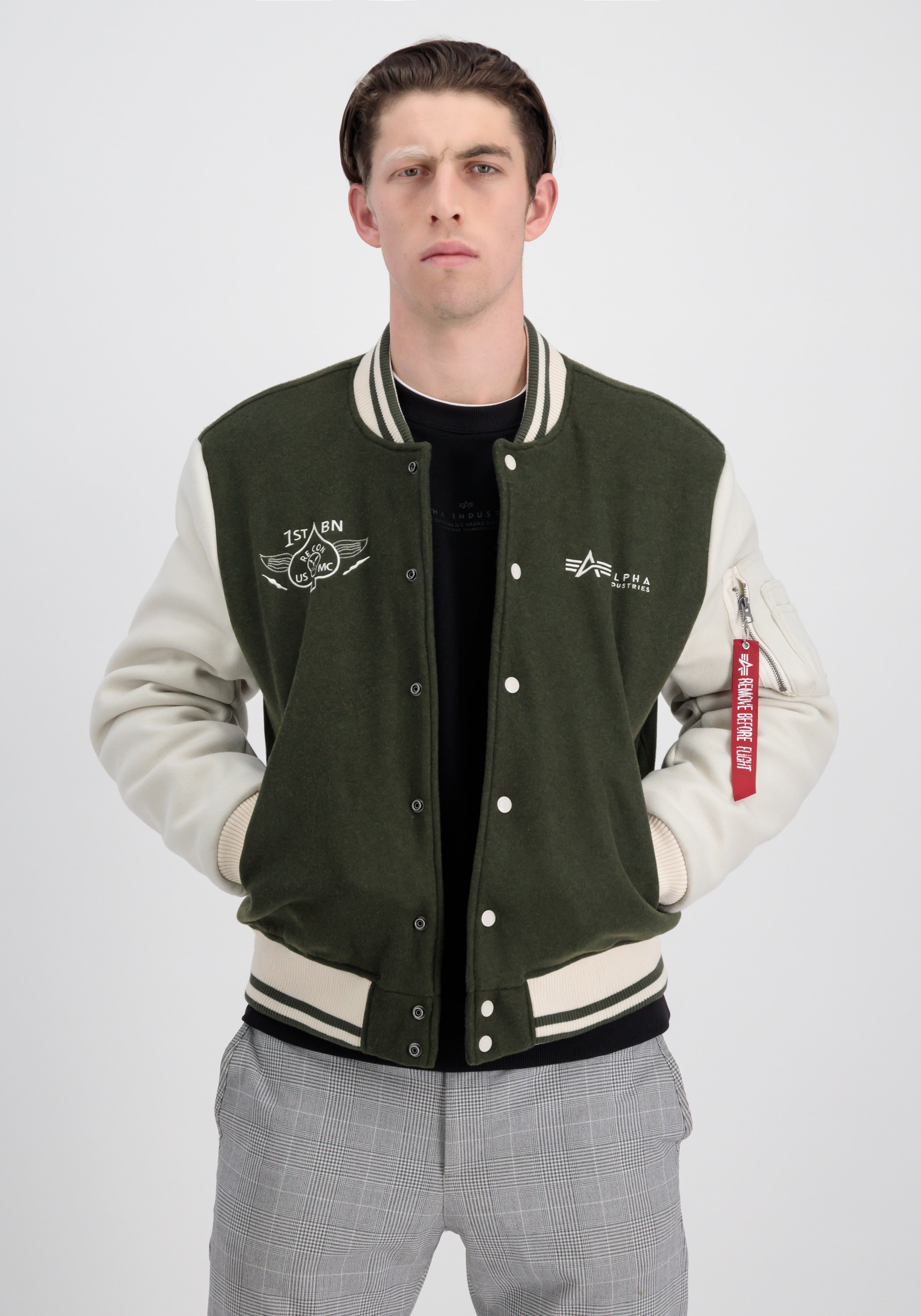 Alpha Industries Bomberjacke »Alpha Industries Men - Bomber Jackets Varsity Air Force Jacket«