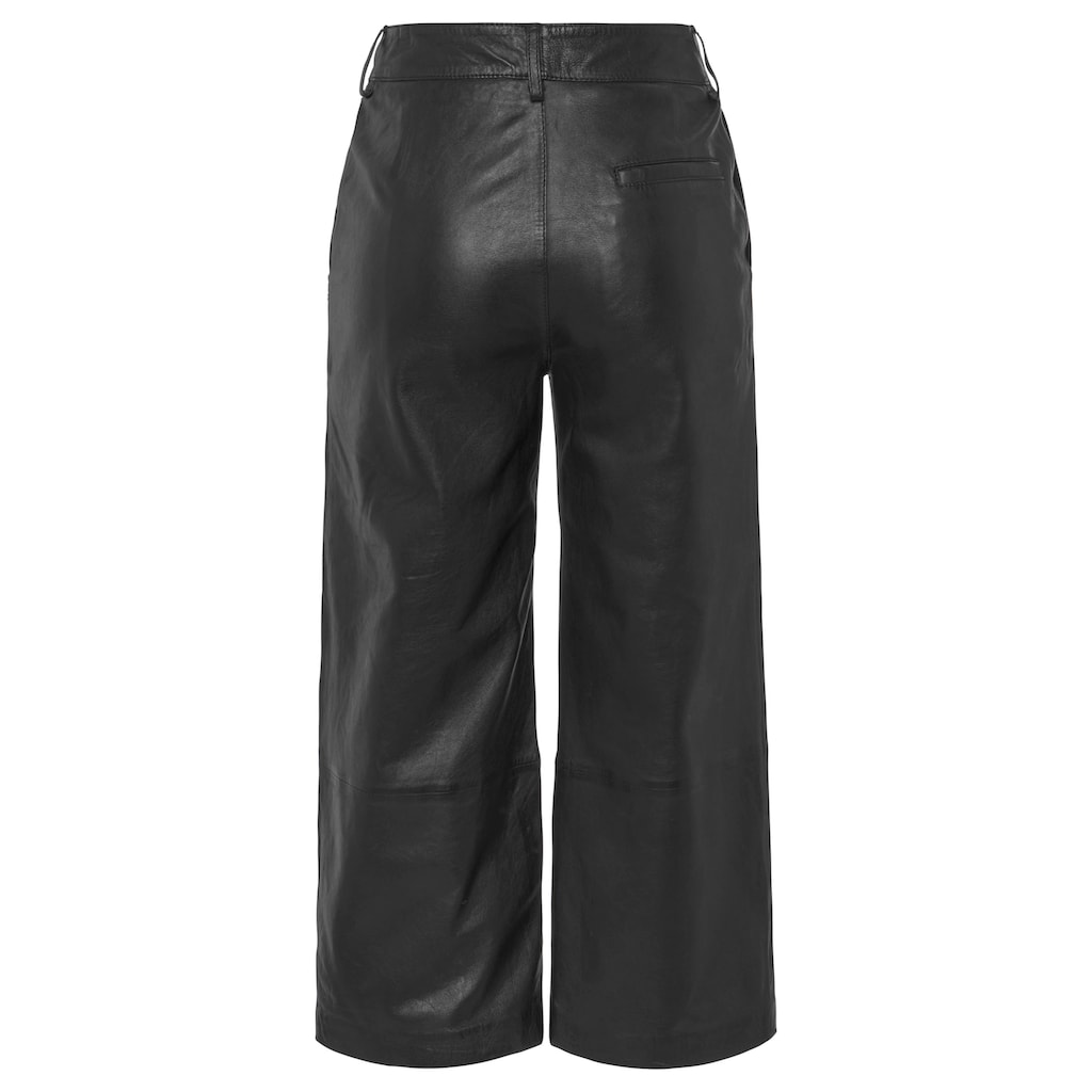 HECHTER PARIS Lederhose, mit weitem Bein