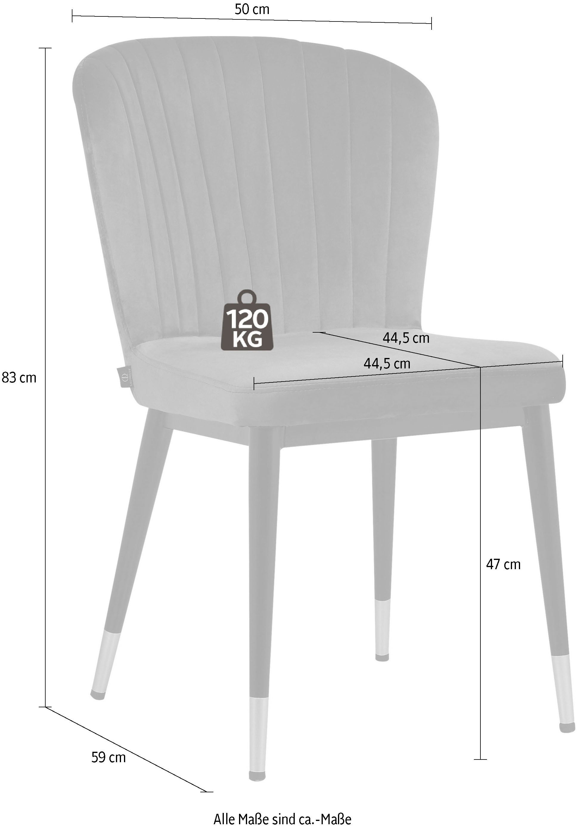 gepolstertem Leonique modernes ❤ entdecken Esszimmerstuhl Sitz »Dinan«, mit Rückenlehne, 2er-Set Jelmoli-Online und Luxus-Microfaser, Shop Design (Set), im