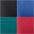 rot, petrol, blau, schwarz