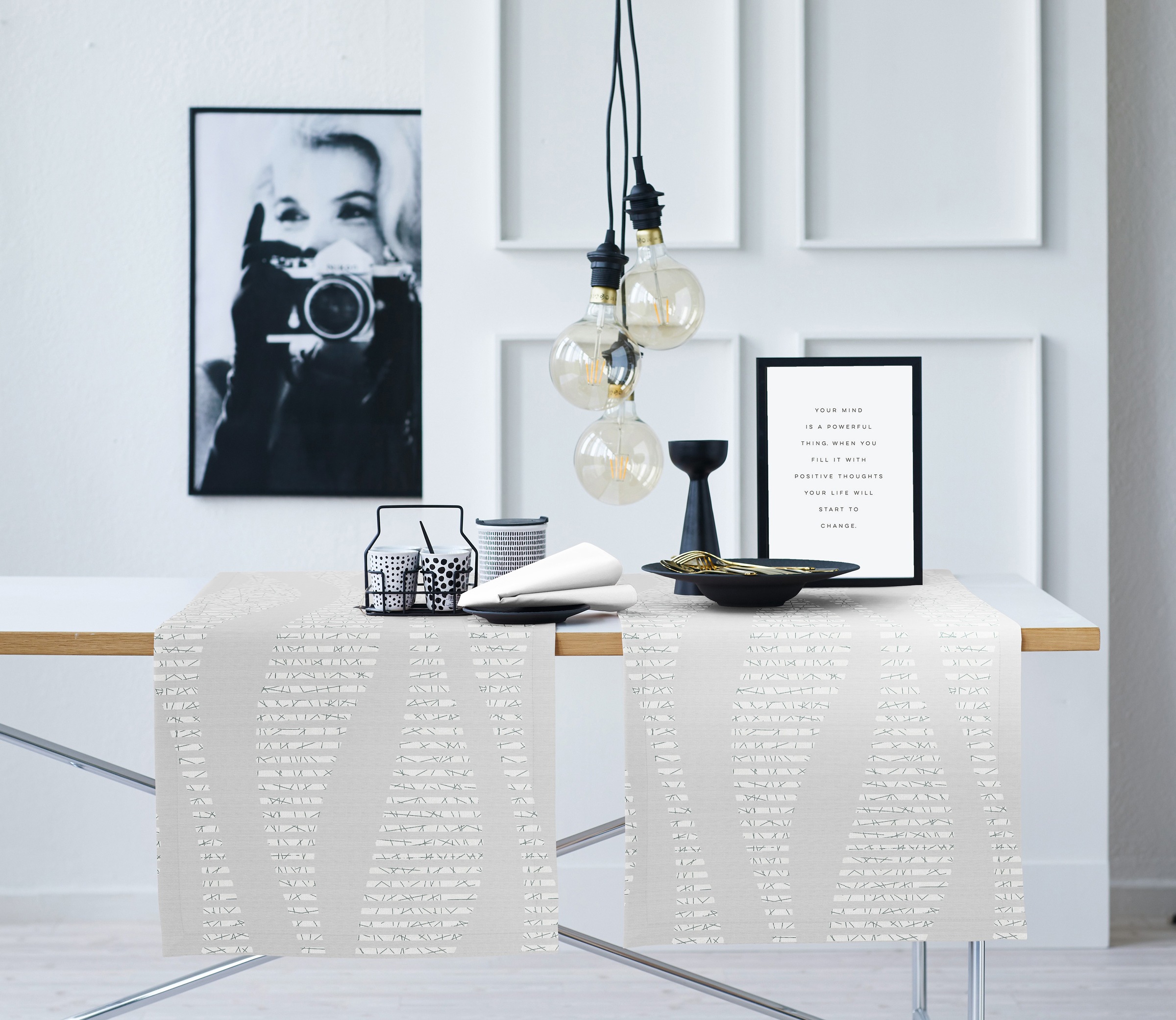 APELT Tischläufer "Vinka, LOFT STYLE, Jacquard"