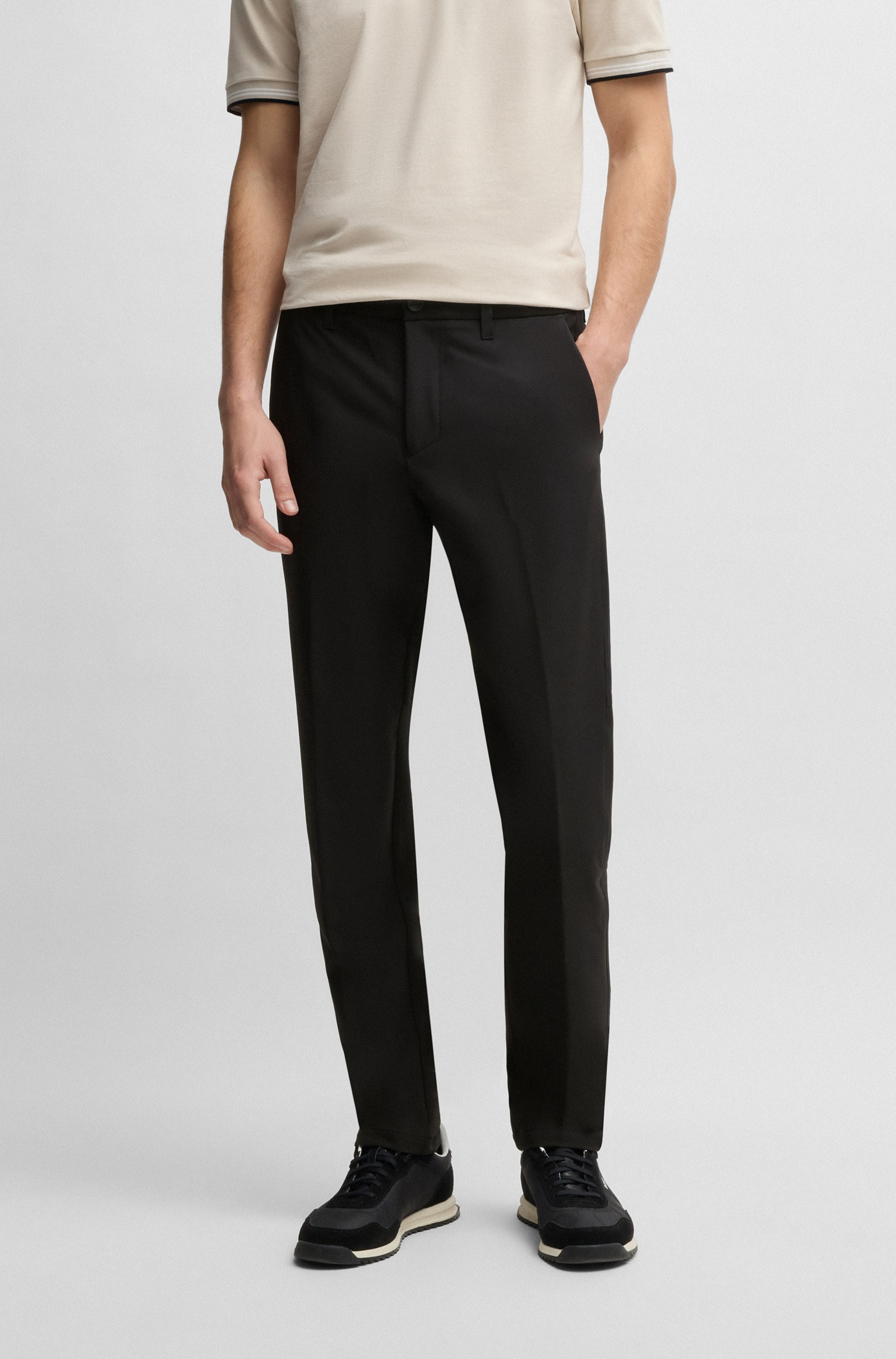 BOSS GREEN Stretch-Hose »T Commuter-Slim« in schmaler Passform