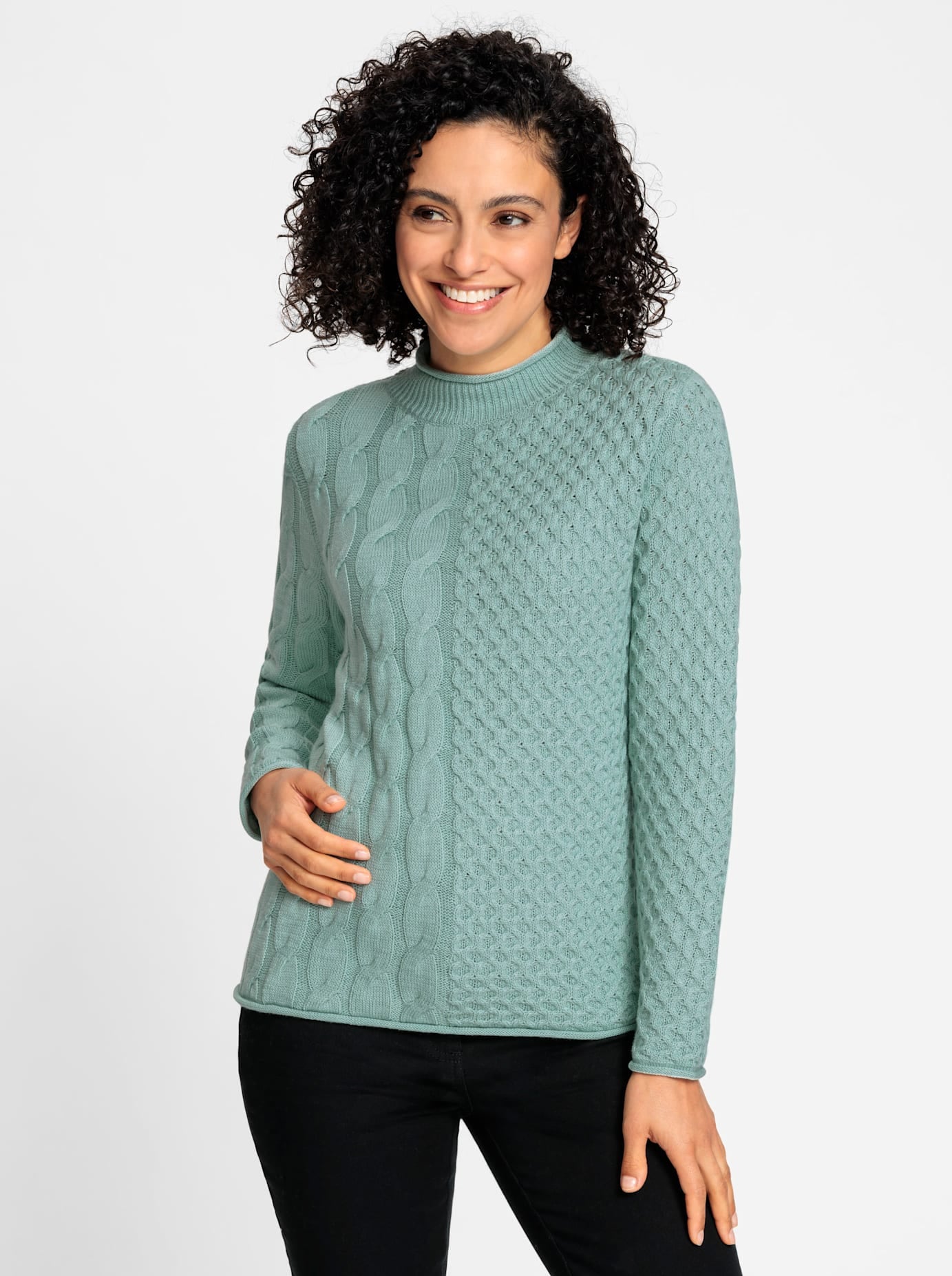 Inspirationen Stehkragenpullover "Stehkragen-Pullover"