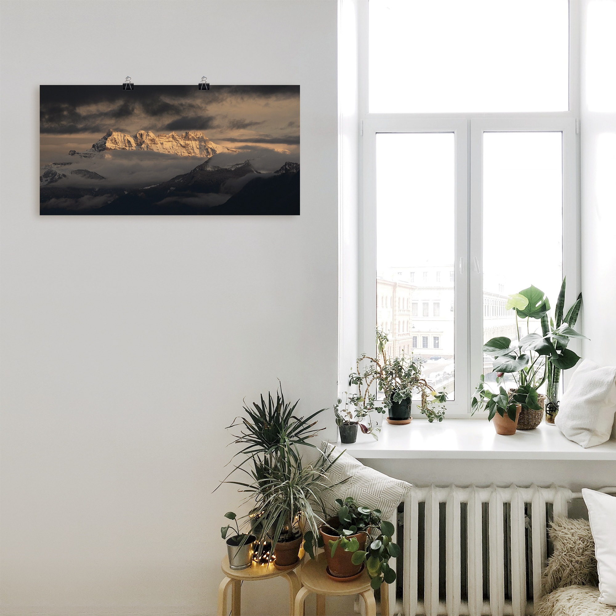 Artland Wandbild »Dents du Midi, Schweizer Berge«, Berge, (1 St.), als Leinwandbild, Poster in verschied. Grössen