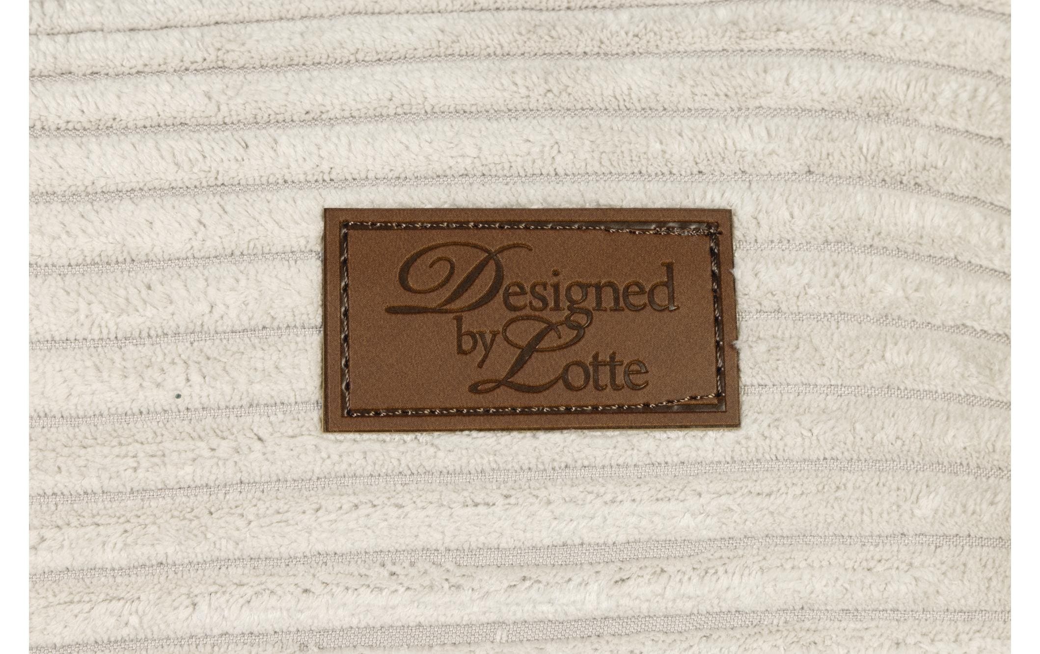Designed By Lotte Tierbett "Designed by Lotte Liegekissen Ribbed Grau"
