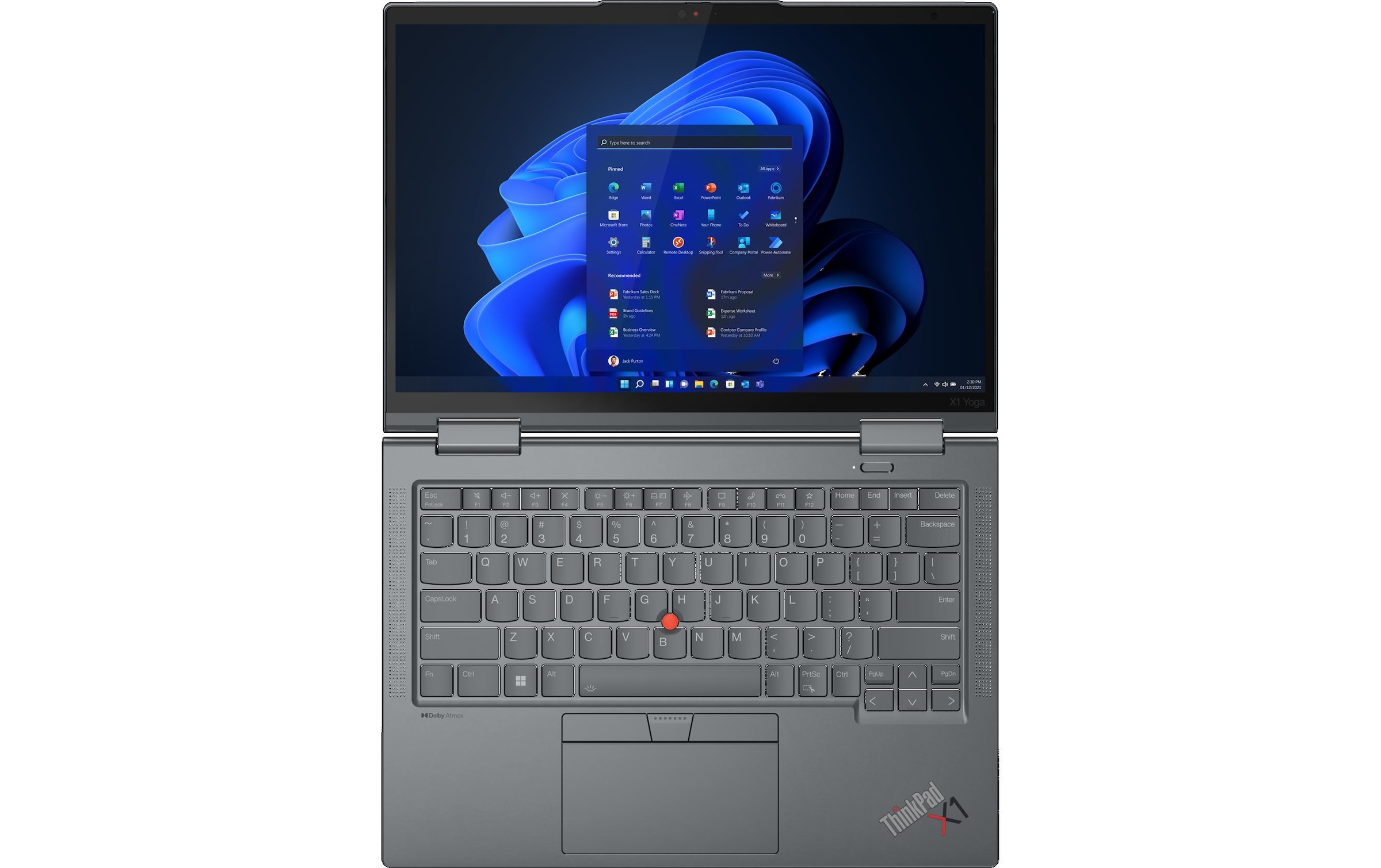 Lenovo Convertible Notebook »ThinkPad X1 Yoga Ge«, 35,42 cm, / 14 Zoll, Intel, Core i7, Iris Xe Graphics, 512 GB SSD