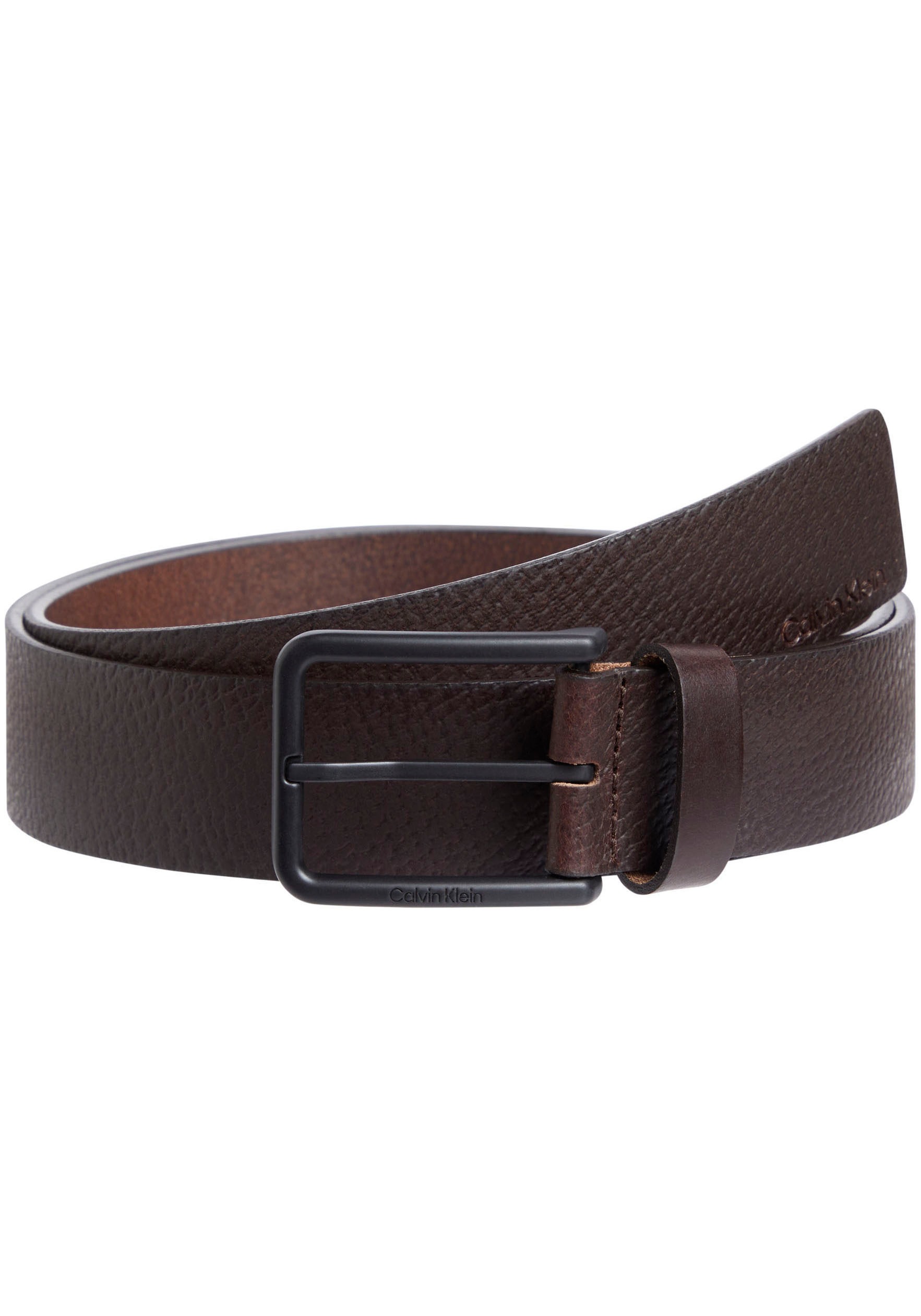 Calvin Klein Ledergürtel »WARMTH PB 35MM«, Logodruck, Einfachdornschliesse