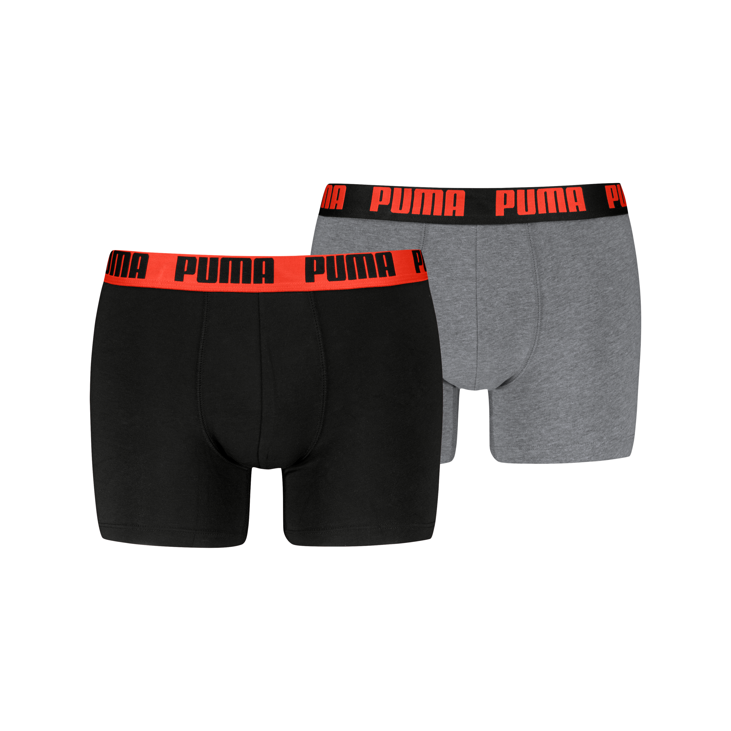 PUMA Boxershorts »PUMA MEN EVERYDAY BASIC BOXERS 2P« Packung, 2er Pack, mit Logobund
