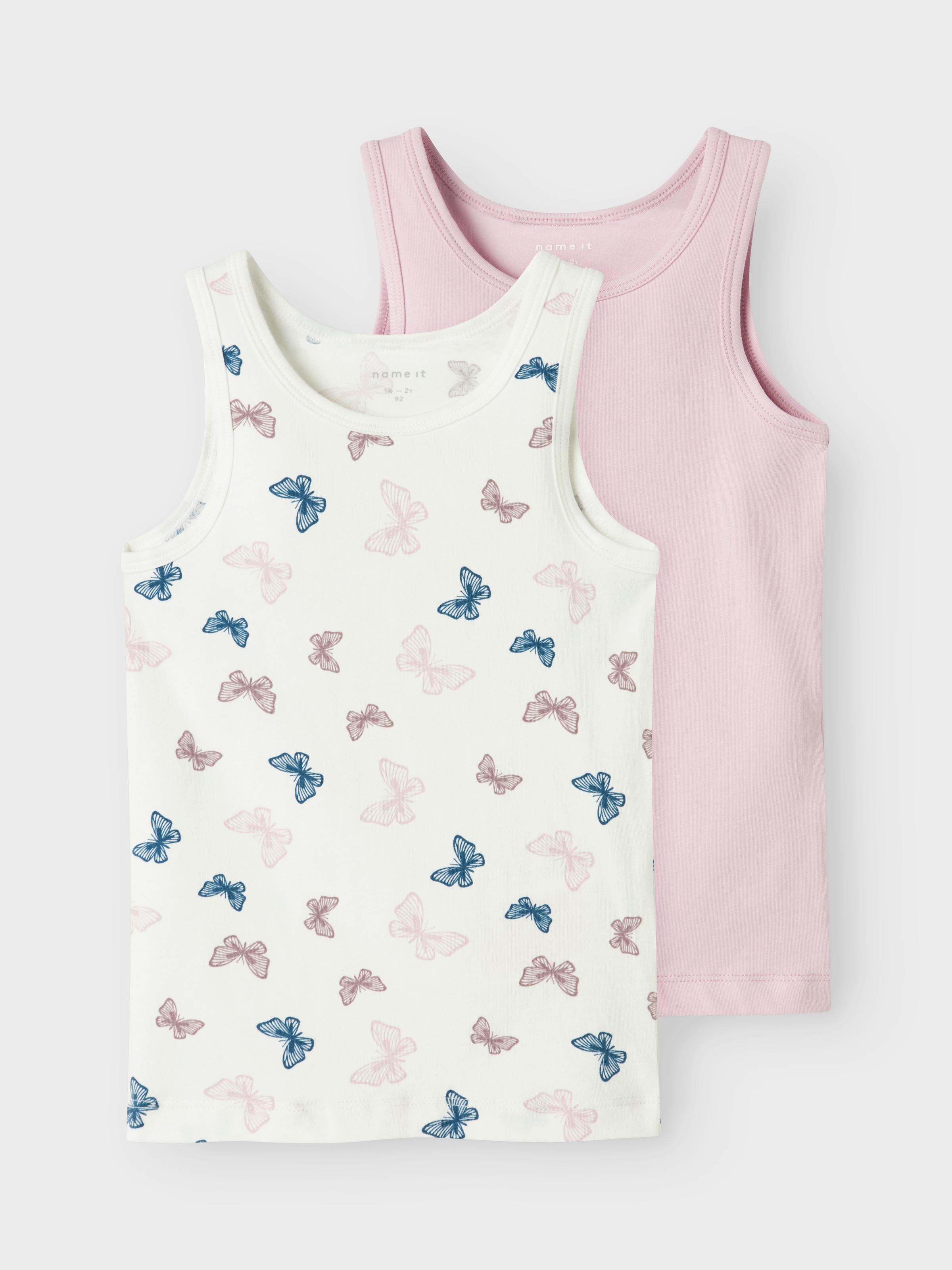 Name It Unterhemd »NMFTANK TOP 2P JET STREAM BUTTERFLY NOOS« Packung, 2 Stk.