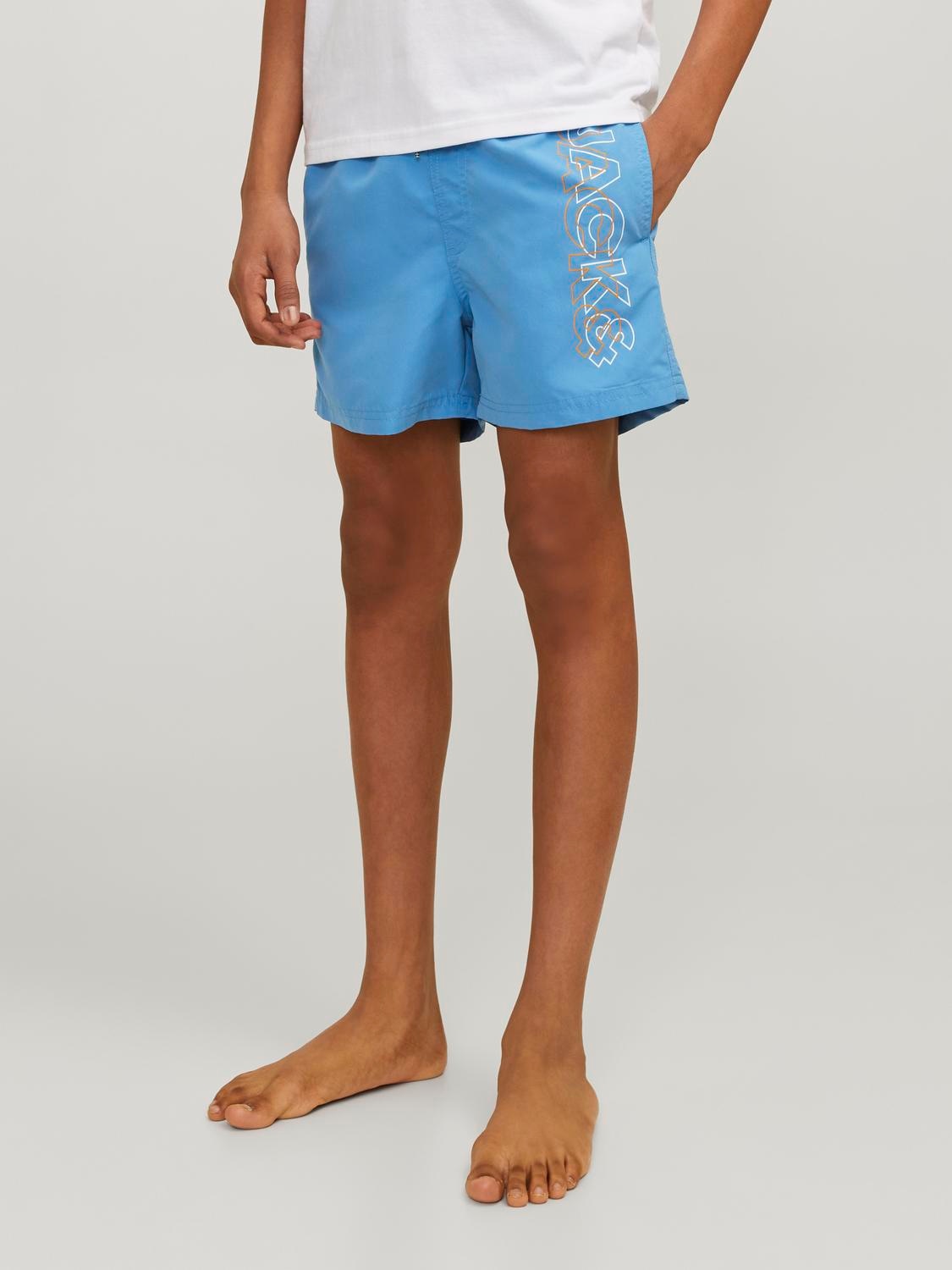 Jack & Jones Junior Badeshorts »JPSTFIJI JJSWIM DOUBLE LOGO LY SN JNR«