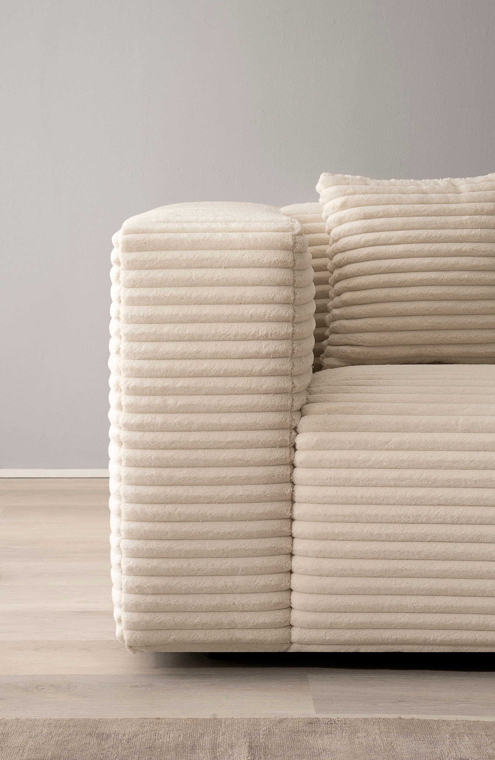 andas 3-Sitzer »BAKELS, Couch in Cord oder Boucle-Stoff, Sofa im modernen Design«, bequemer Sitzkomfort,in 2 Stoffen und 8 Farben lieferbar