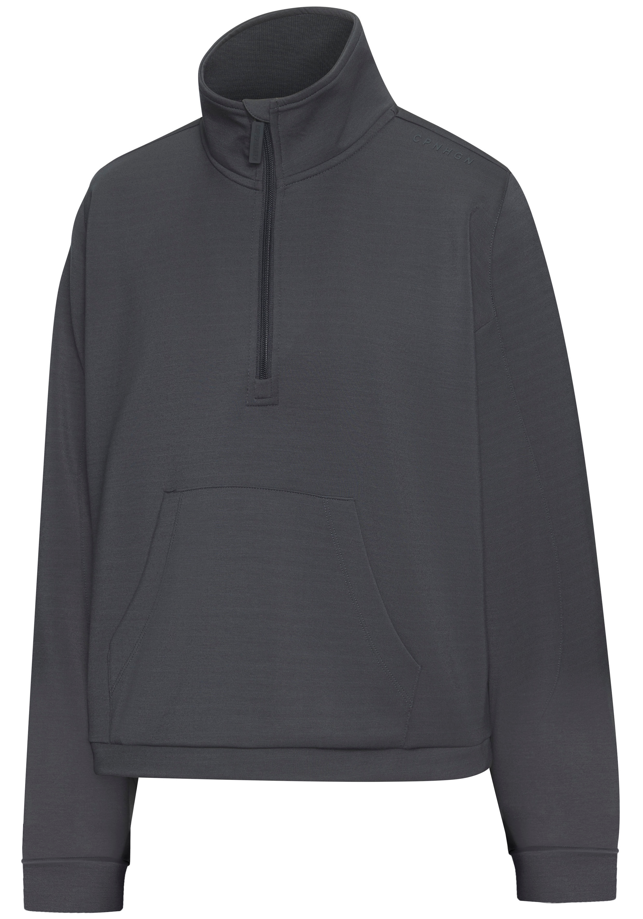 Copenhagen Studios Langarmshirt, aus hochwertigem Material mit Stehkragen und Reissverschluss