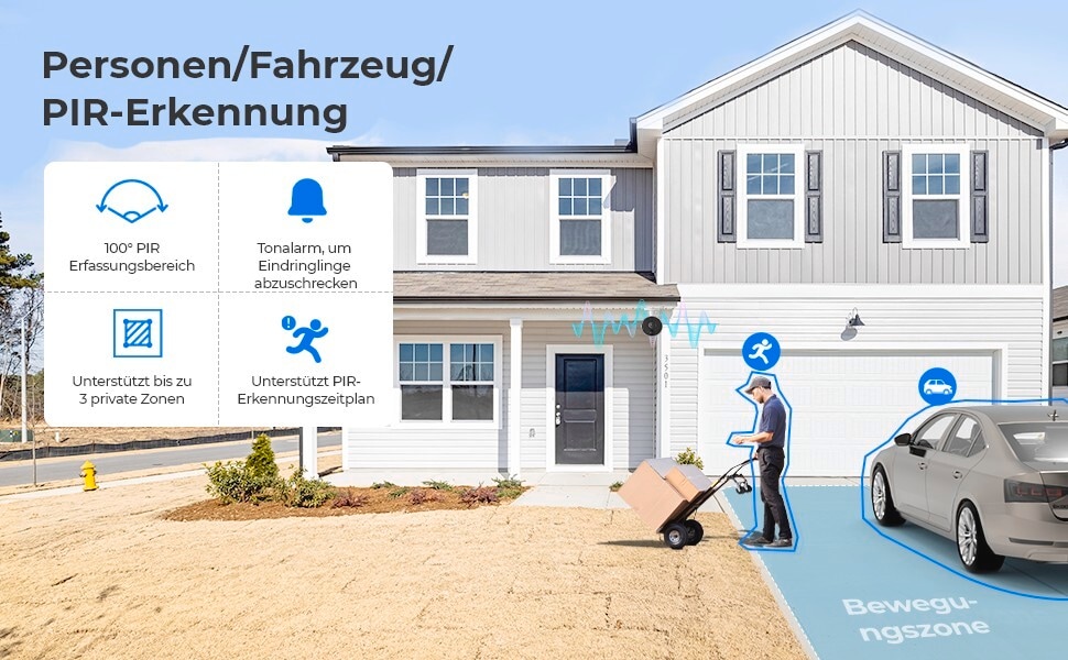 Reolink Überwachungskamera »Argus Series B320-B Battery-WiFi«, Aussenbereich