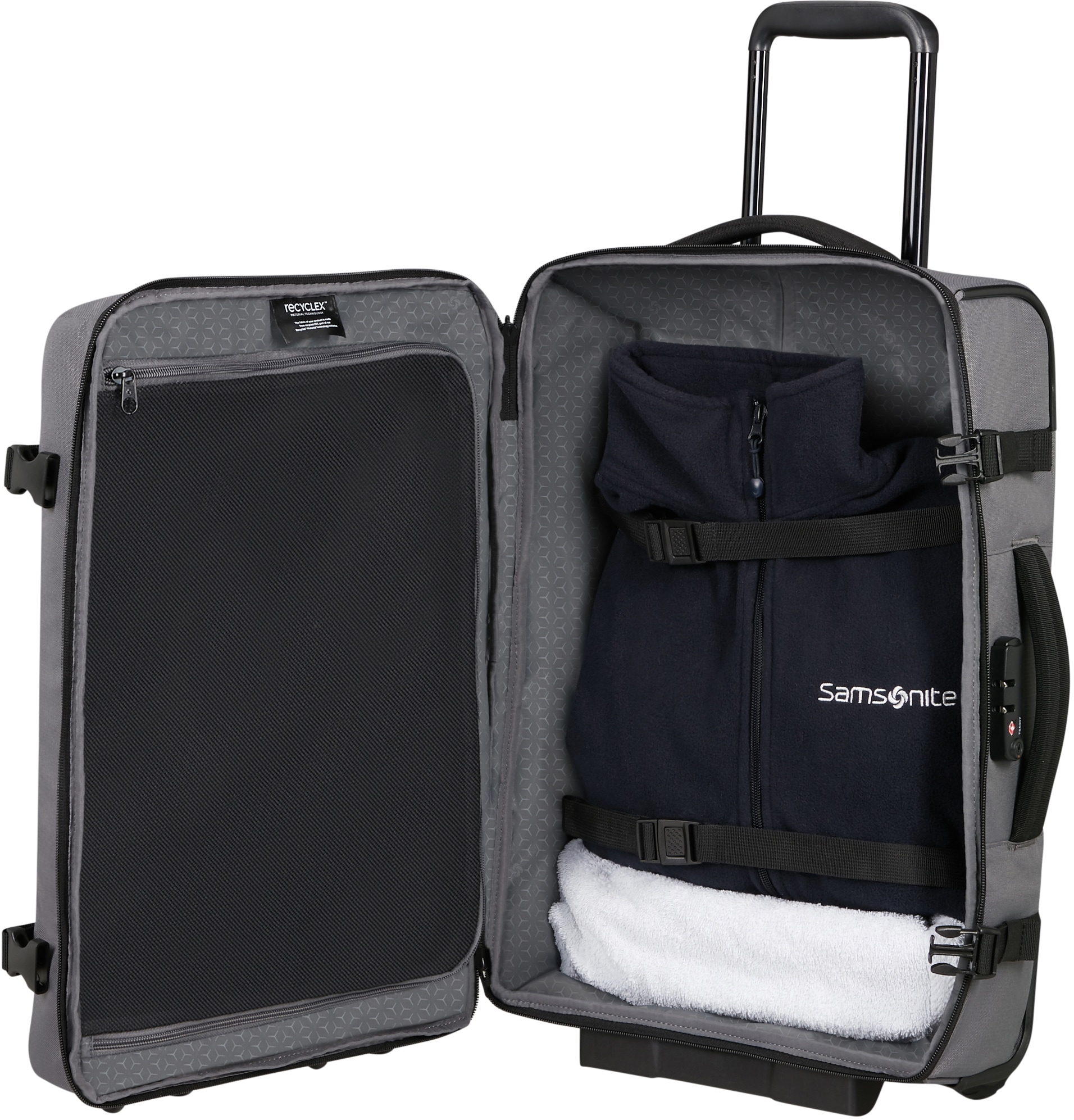 Samsonite Weichgepäck-Trolley »ROADER, 55 cm«, 2 St. Rollen, Handgepäck Reisekoffer Handgepäckkoffer