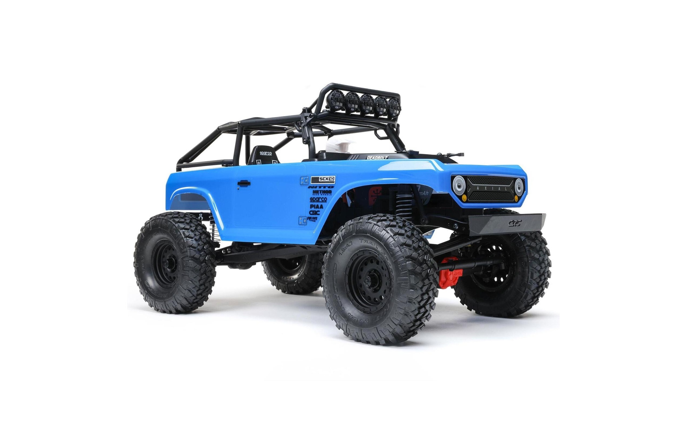 RC-Buggy »Axial SCX10 II Deadbolt, Blau ARTR,«, Lackiert