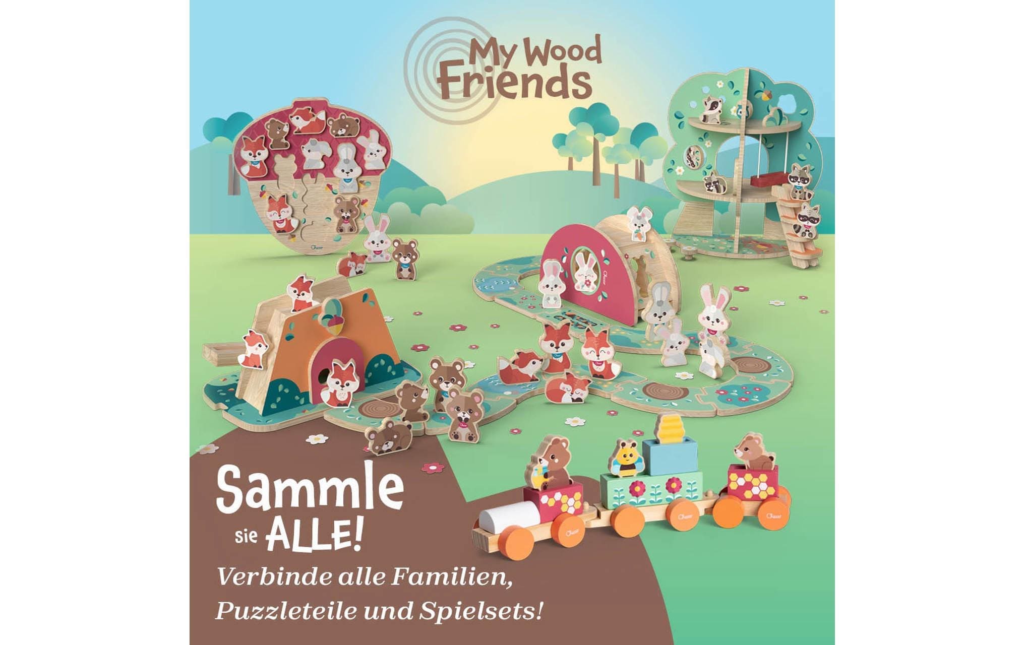Chicco Steckspielzeug »My Wood Friends – Der«