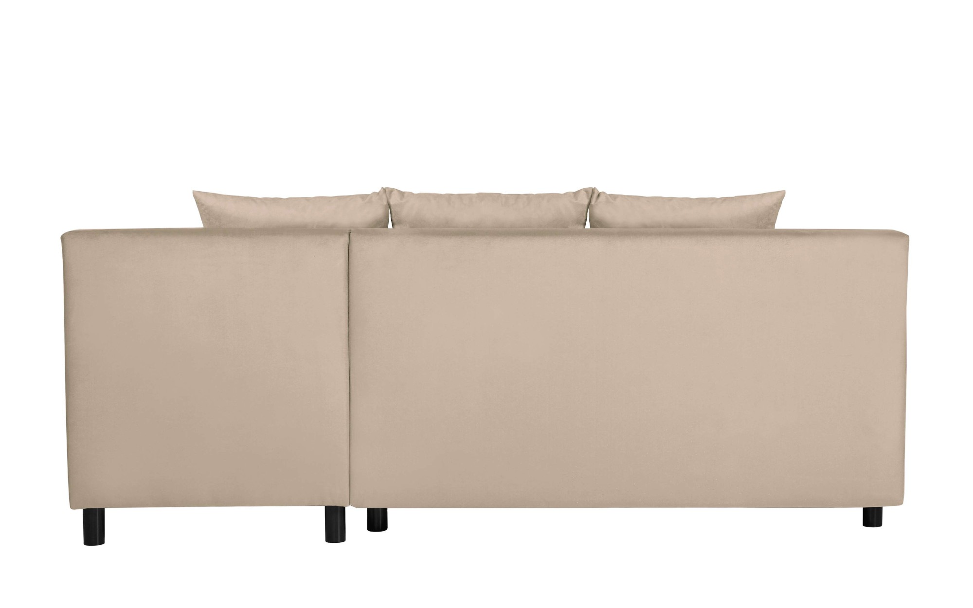 INOSIGN Ecksofa »IWALANI, Schlafsofa mit Bettkasten, Recamiere beidseitig montierbar«, L-Form, B/T/H 199/135/83 cm, Struktur weich & Velvet