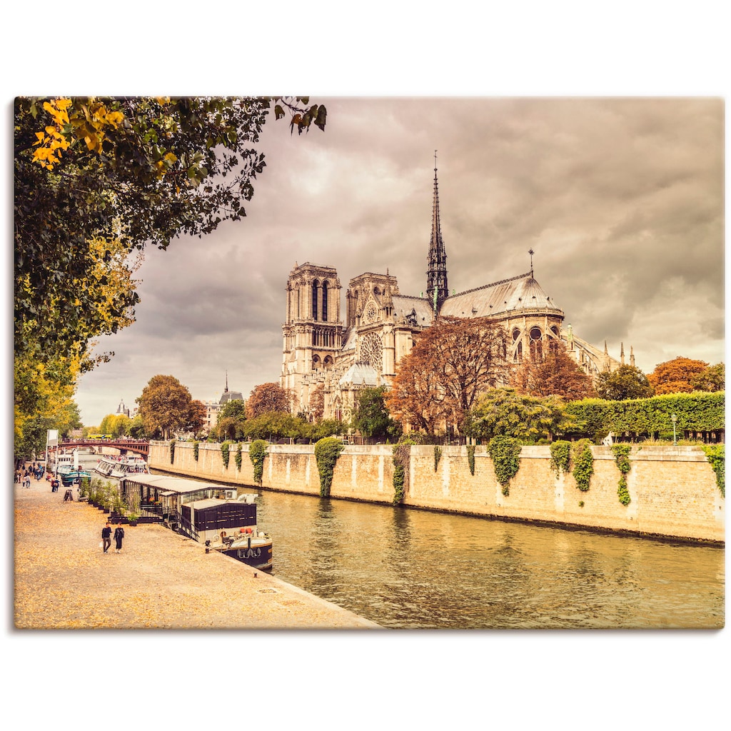 Artland Leinwandbild »Paris Notre-Dame I«, Frankreich, (1 St.)