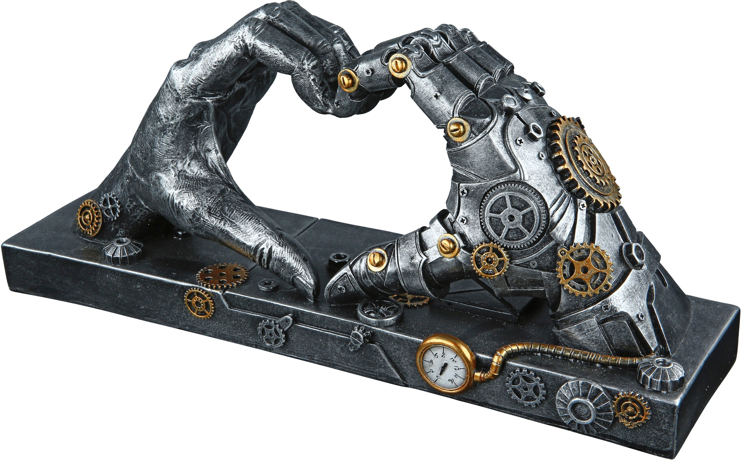 silberfarben shoppen by Steampunk online | Dekofigur silber«, »Skulptur Casablanca Jelmoli-Versand Gilde Hand,