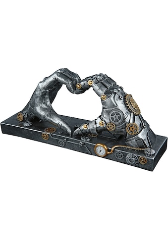 Dekofigur »Skulptur Steampunk Hand, silber«
