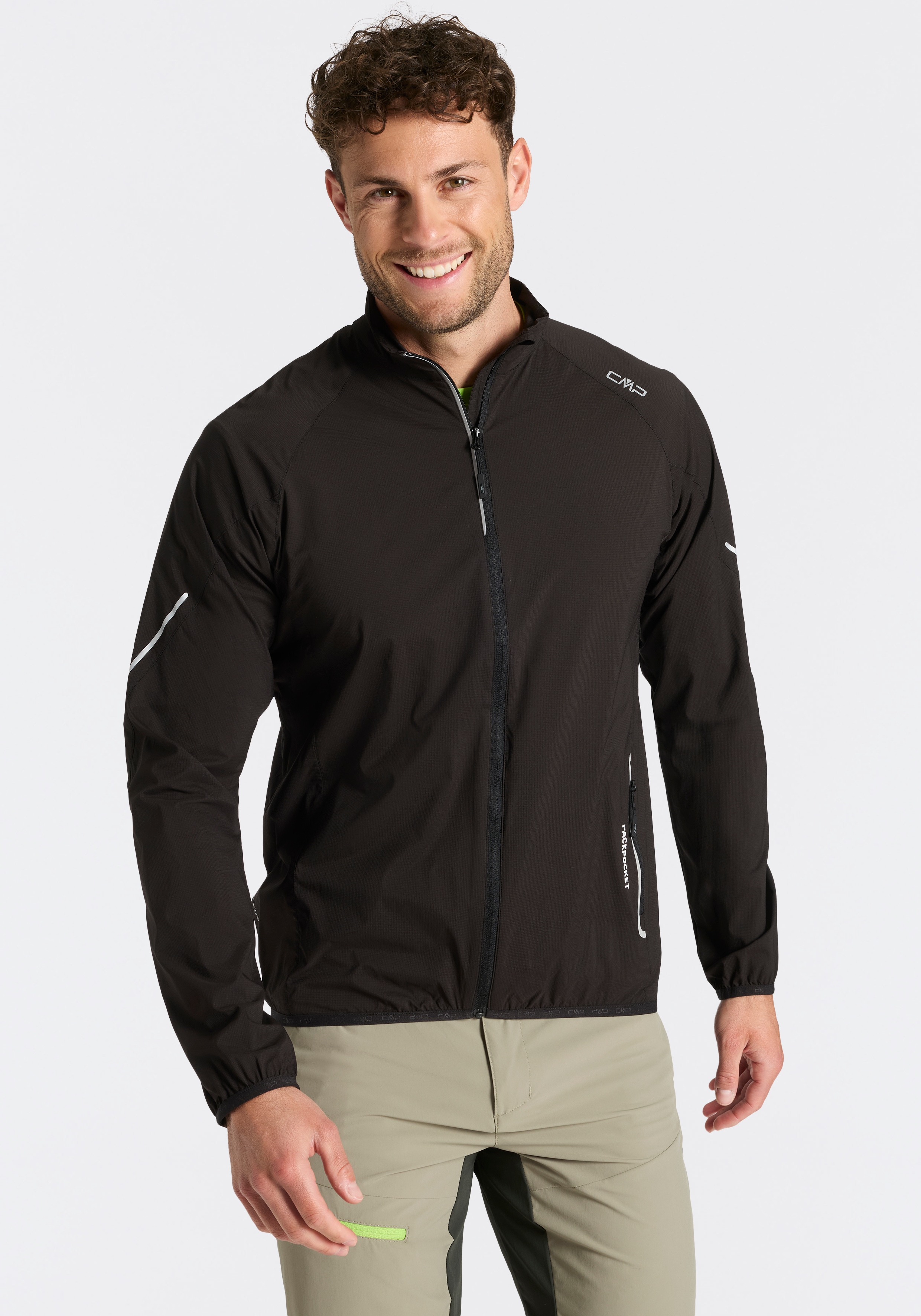 CMP Windbreaker aus ultraleichtem Ripstop-Gewebe, atmungsaktiv, komprimierbar